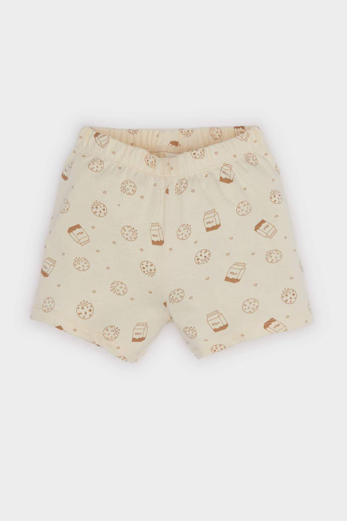 Defacto Erkek Bebek Pijama Takımı Desenli Kısa Kollu Penye Üst Beli Lastikli Şort E1187A525HS fotoğrafı 2 (önizleme)