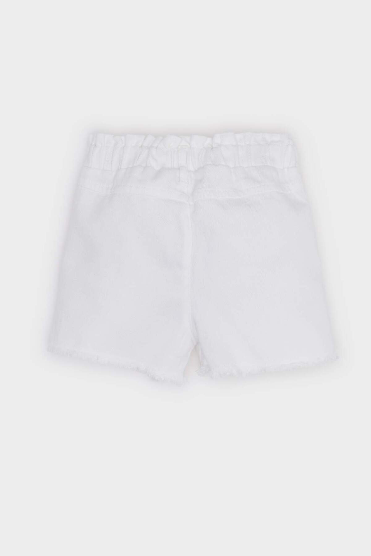 Defacto Paperbag Gabardin Şort Kız Bebek E4933A525SM fotoğrafı 3 (önizleme)