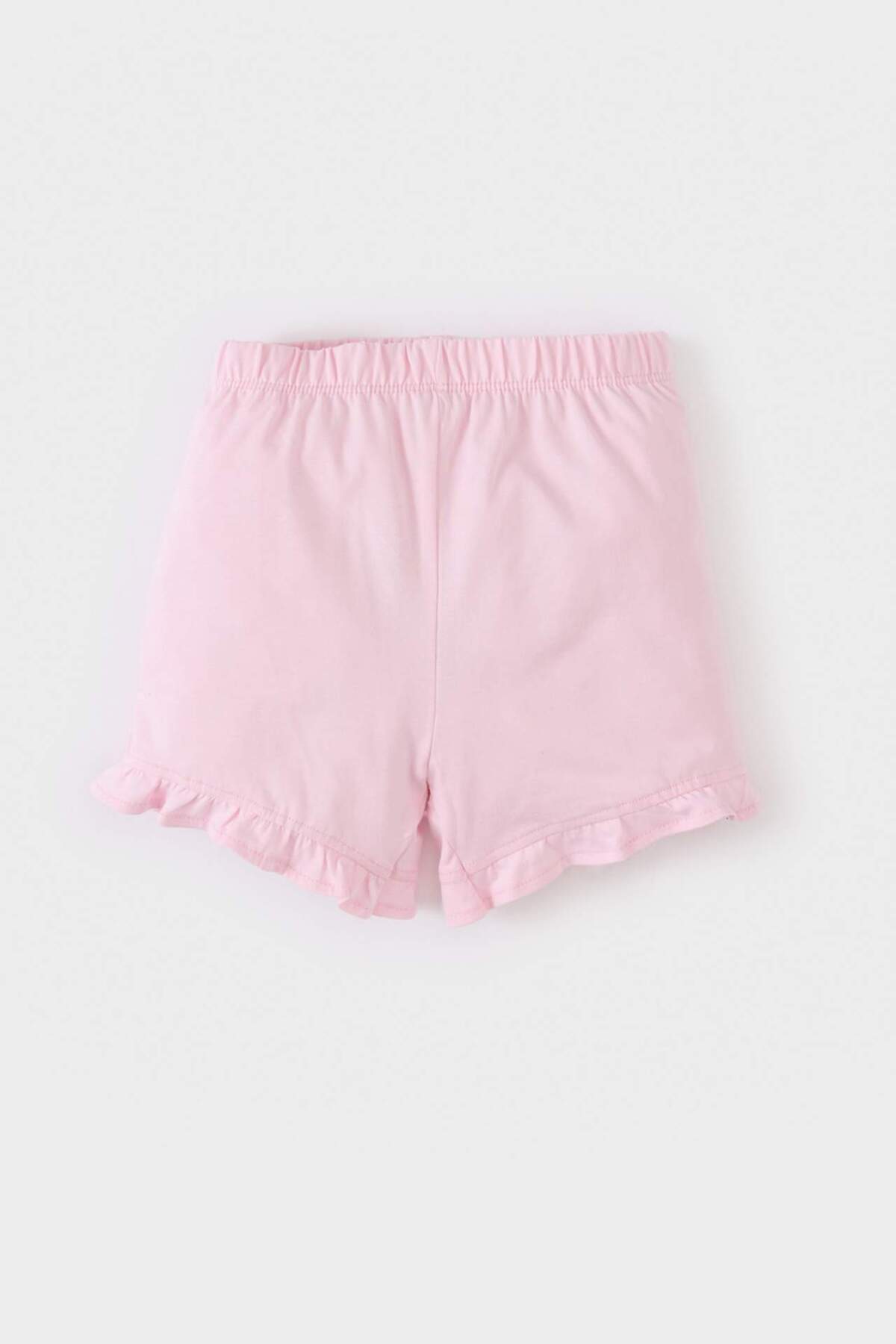 Defacto 2li Takım Baskılı Kısa Kollu Tişört Beli Lastikli Şort Kız Bebek E0722A525SM fotoğrafı 2 (önizleme)