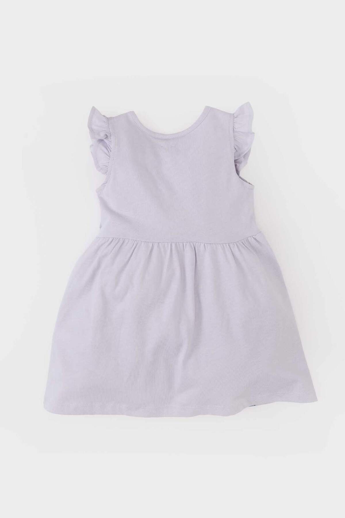 Defacto Çiçekli Kısa Kollu Elbise Kız Bebek C0075A525SM fotoğrafı 4 (önizleme)