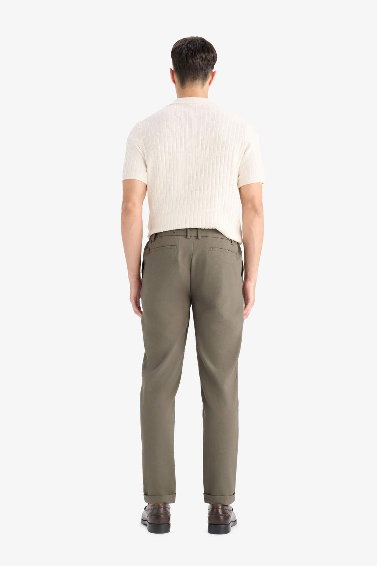 شلوار پارچه‌ای تابستانی Jogger Zip-Up مدل E4779AX25SM — خاکی — تصویر 7 از 7