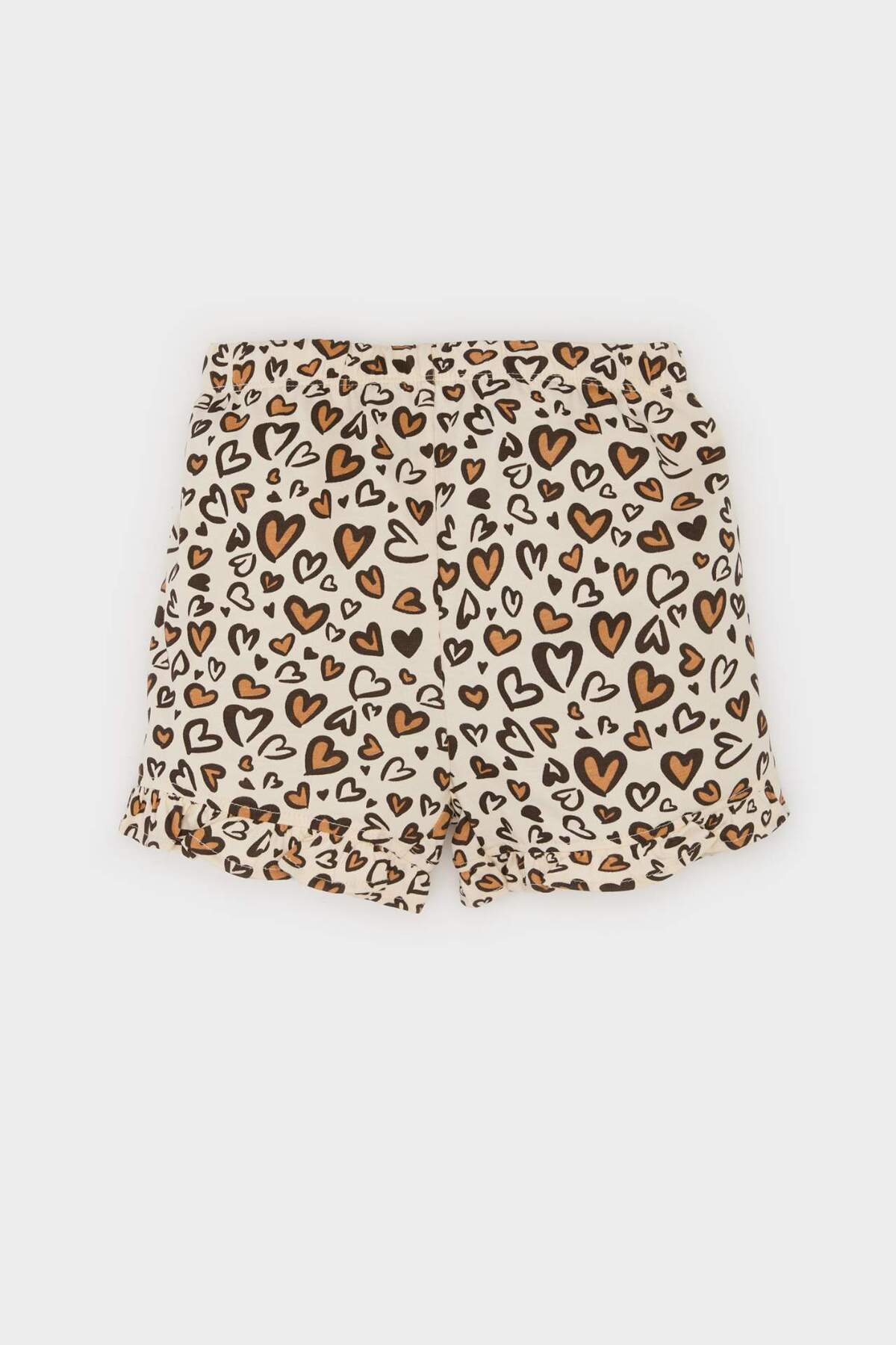 Defacto 2li Takım Çiçek Desenli Kısa Kollu Tişört Beli Lastikli Şort Kız Bebek E0689A525SM fotoğrafı 2 (önizleme)