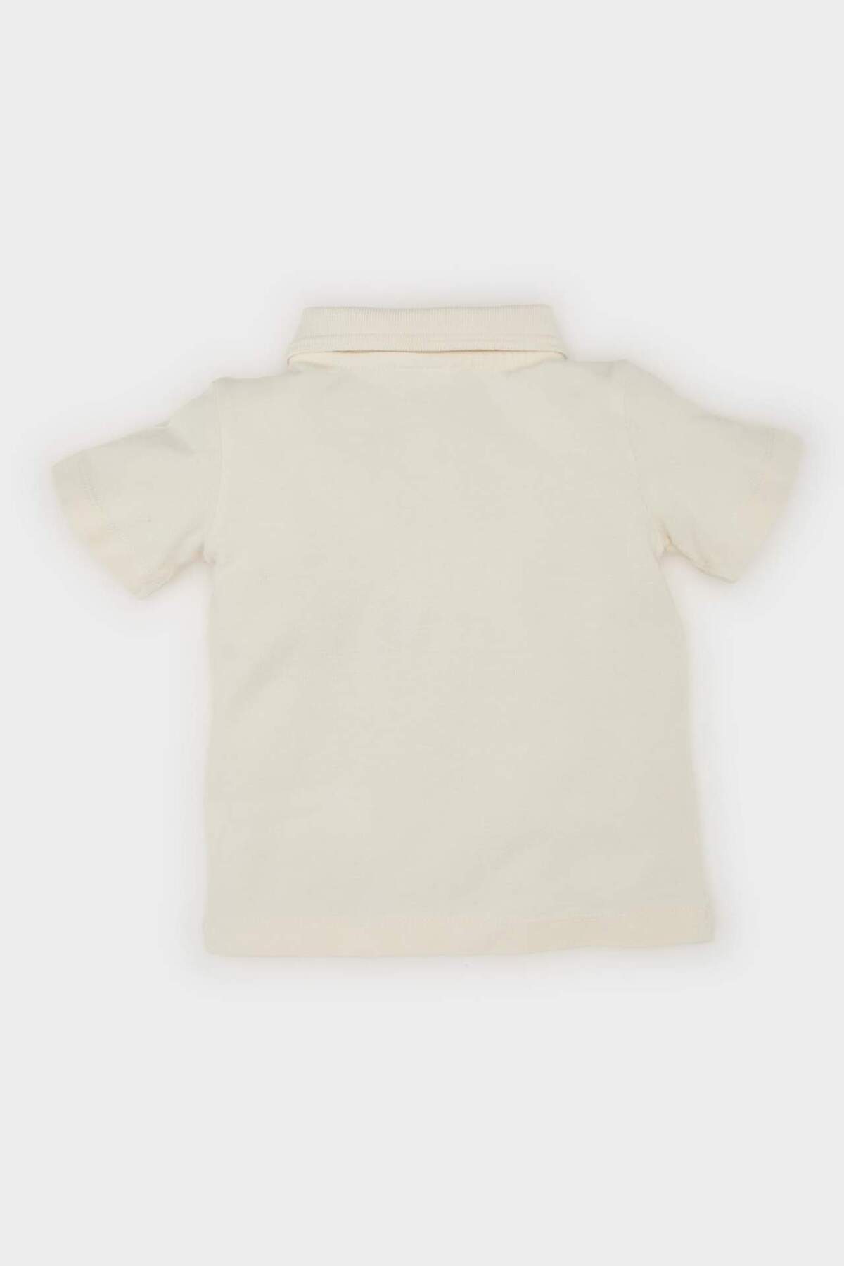 Defacto Polo Yaka Baskılı Pike Kısa Kollu Tişört Erkek Bebek E1126A525SM fotoğrafı 5 (önizleme)
