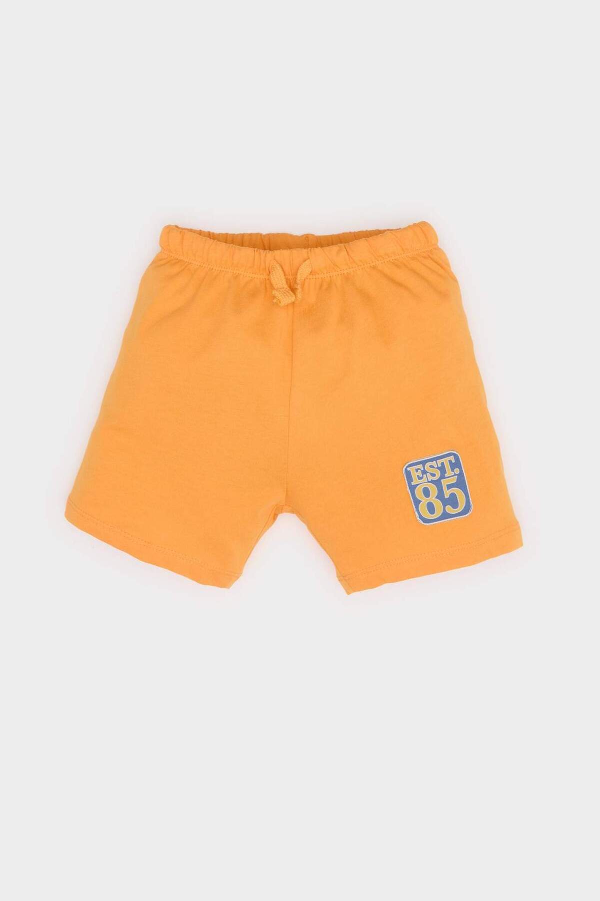 Defacto 2li Takım Top Baskılı Kısa Kollu Tişört Beli Lastikli Şort Alt Erkek Bebek E6793A525SM fotoğrafı 2 (önizleme)