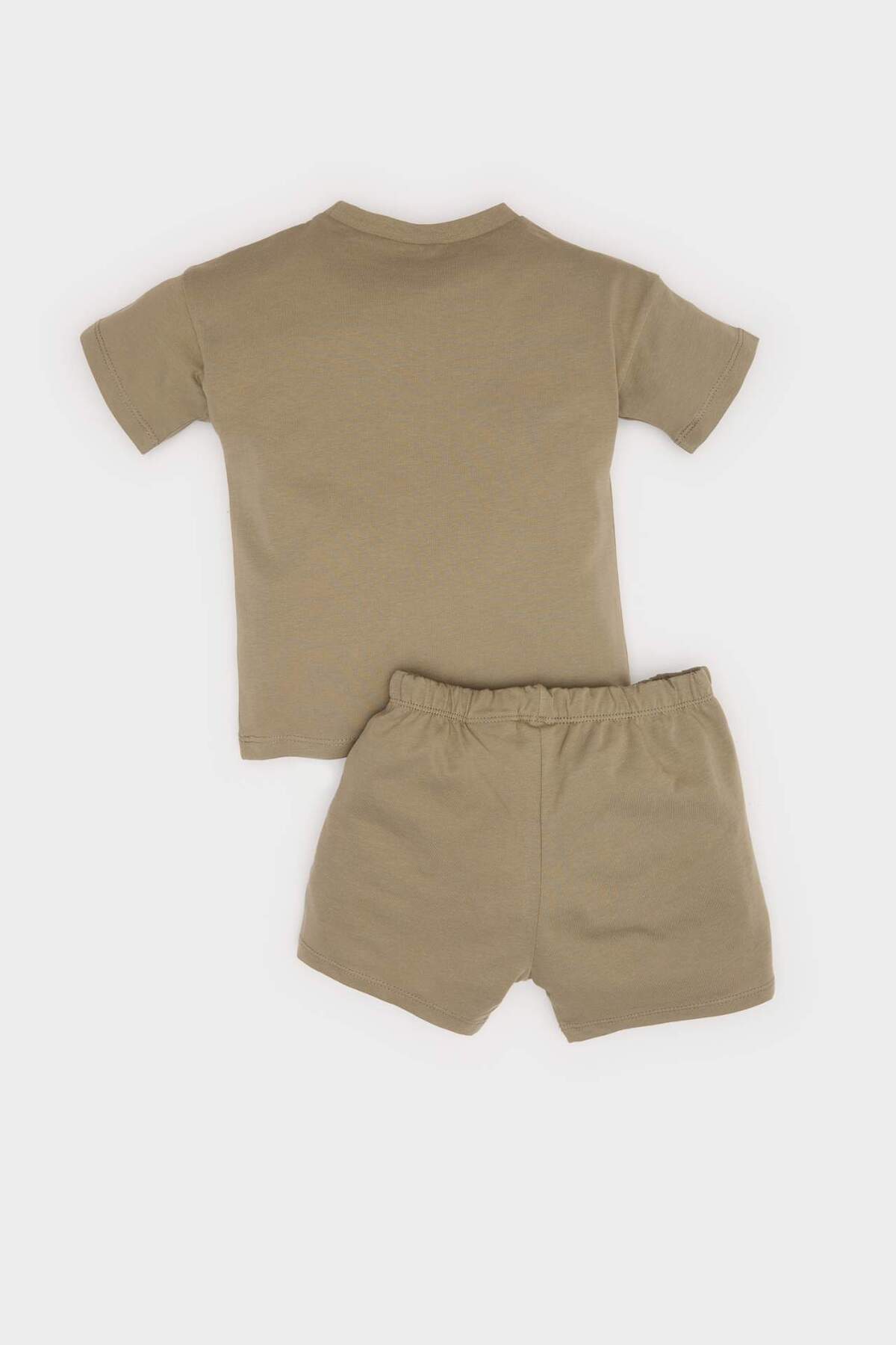 Defacto Jurassic World 2'li Takım Kısa Kollu Tişört Beli Lastikli Şort Erkek Bebek E6922A525SM fotoğrafı 4 (önizleme)