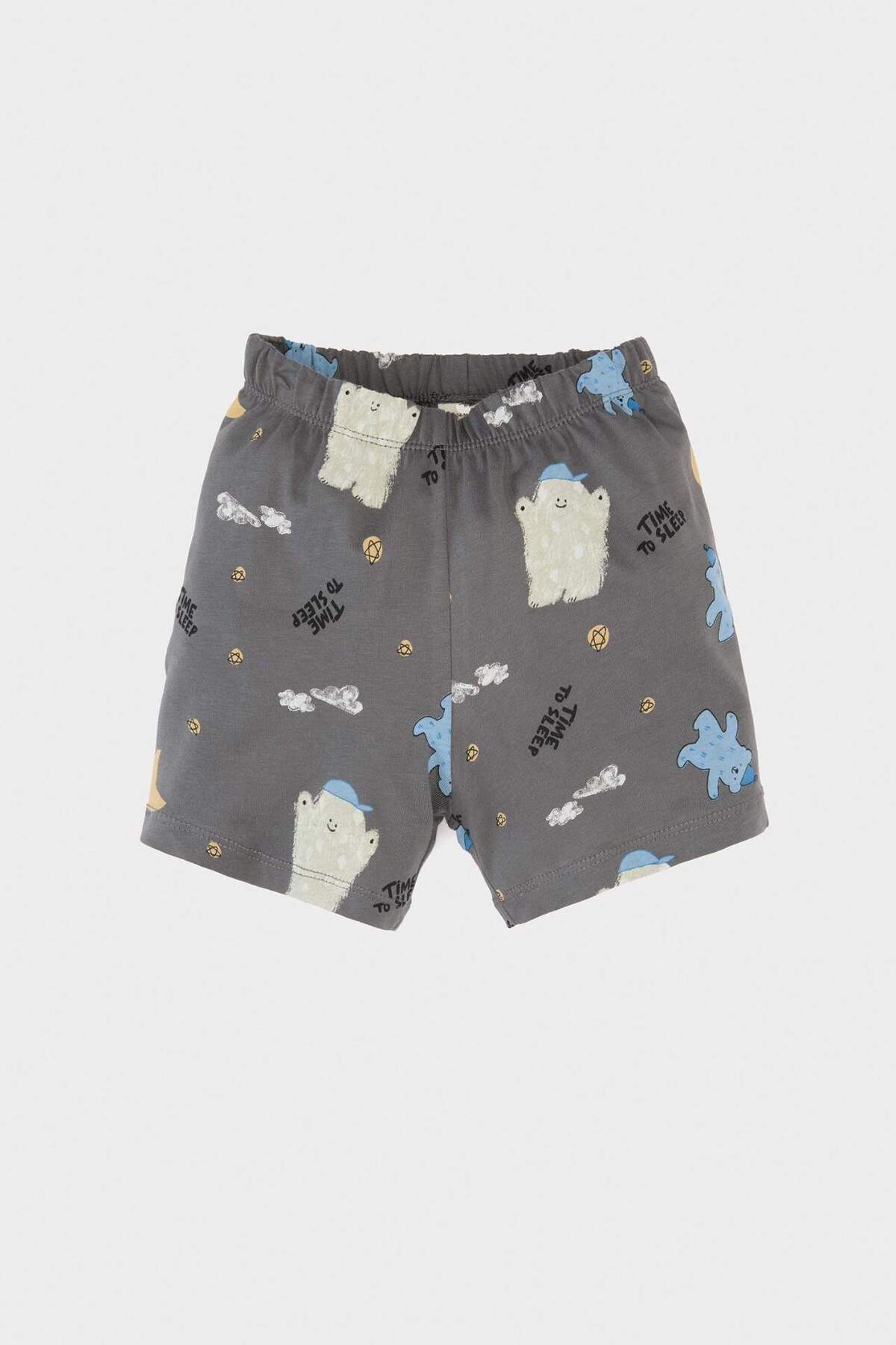 Defacto %100 Pamuklu Desenli Beli Lastikli Pijama Takımı Erkek Bebek E1180A525HS fotoğrafı 4 (önizleme)