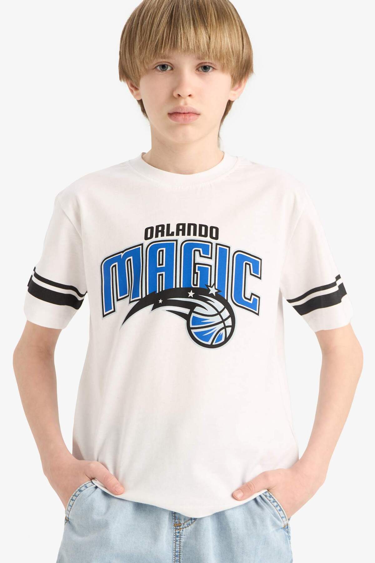 NBA Orlando Magic Crew Neck Short Sleeve T-Shirt Boys E4840A825SM