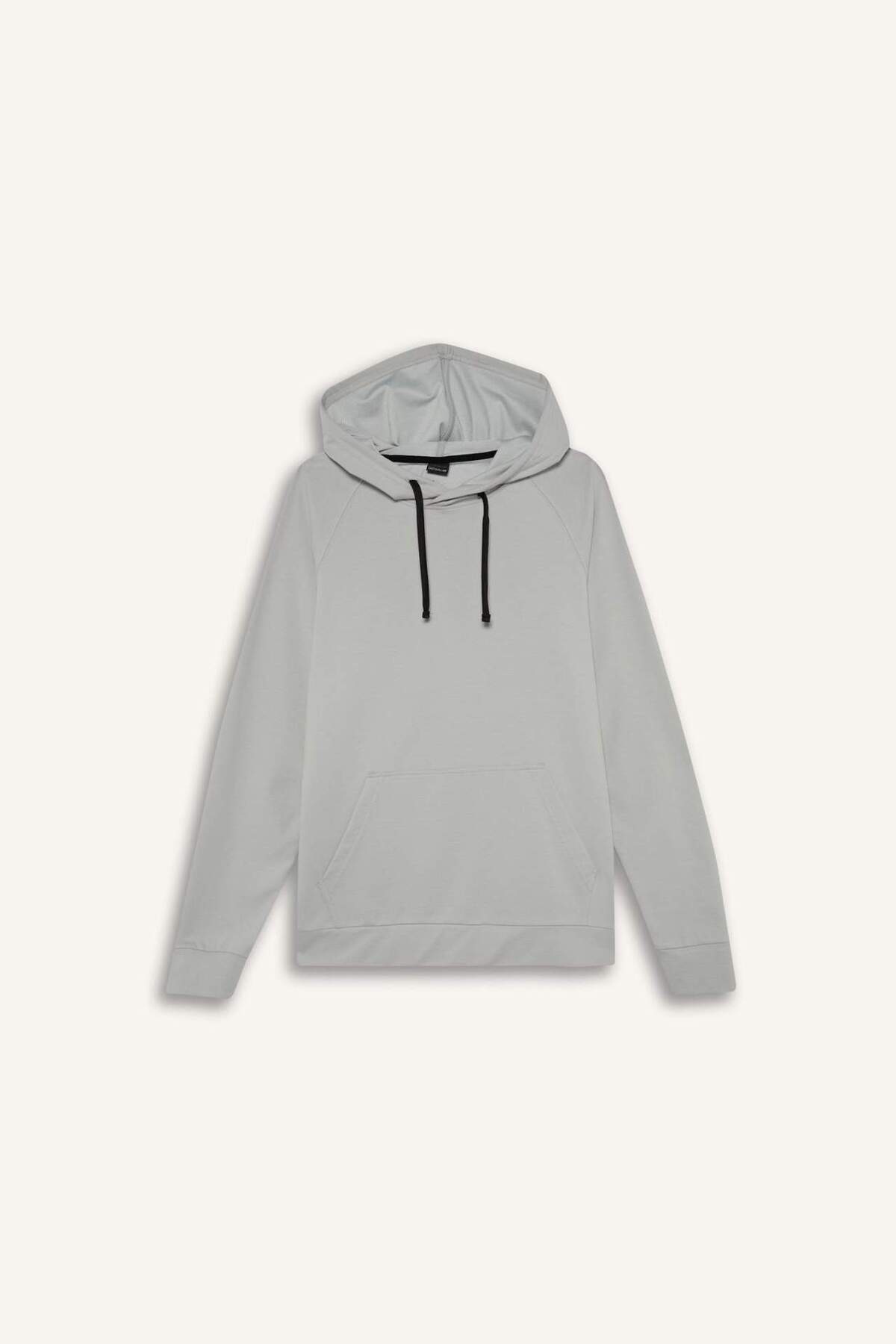DeFacto Standart Fit Kapüşonlu Sporcu Sweatshirt D8014AX25SP görsel 7