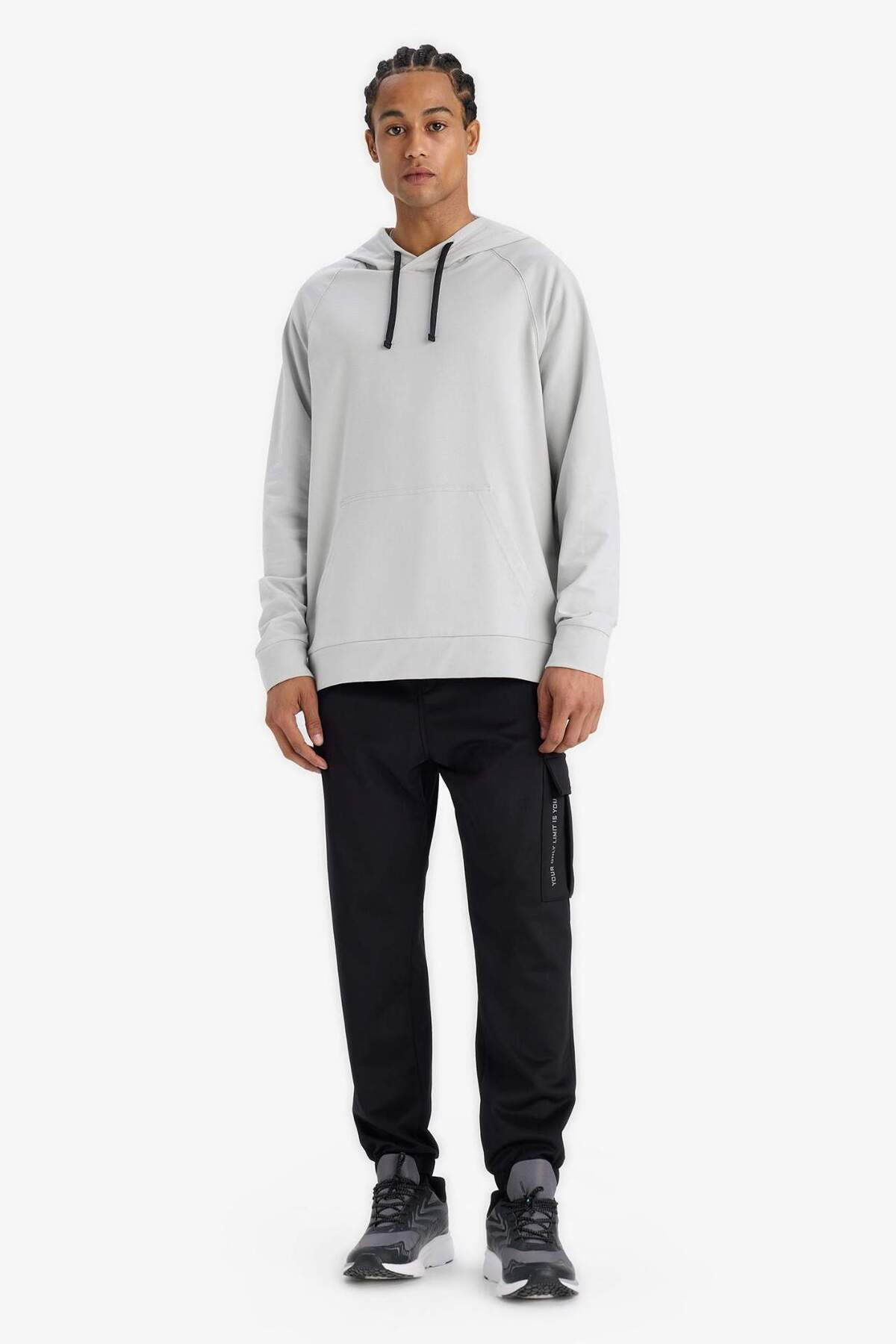 DeFacto Standart Fit Kapüşonlu Sporcu Sweatshirt D8014AX25SP görsel 2