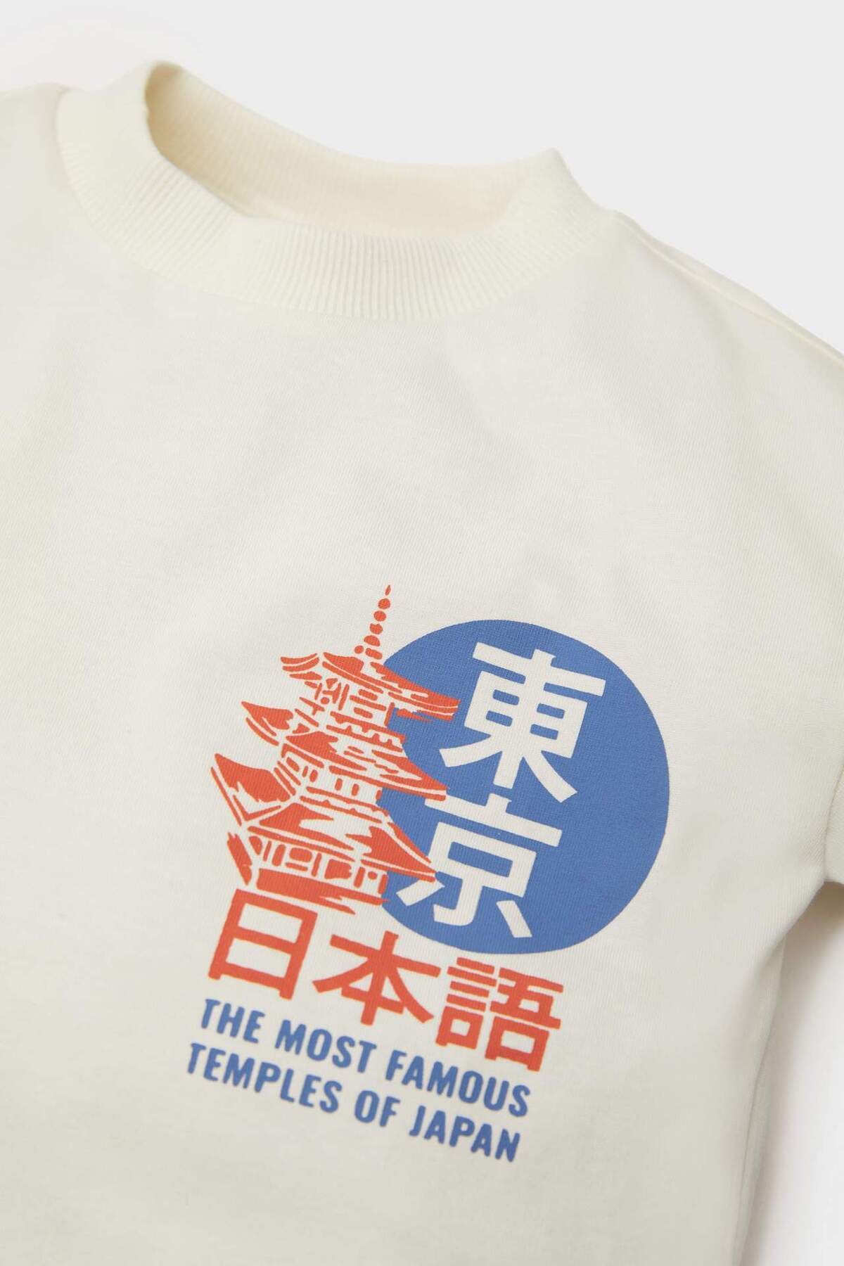 Defacto 2li Takım Baskılı Kısa Kollu Tişört Beli Lastikli Şort Erkek Bebek D7929A525SM fotoğrafı 3 (önizleme)