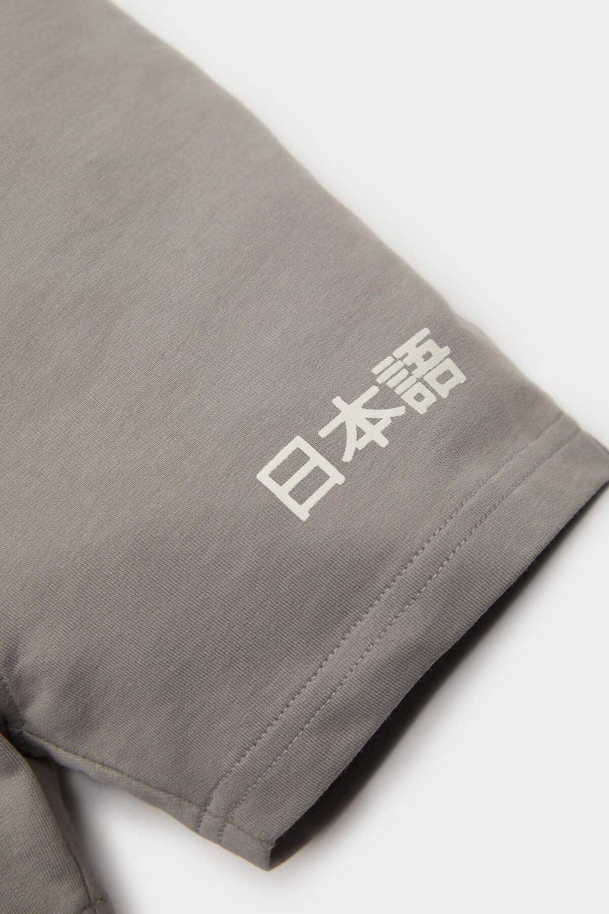 Defacto 2li Takım Baskılı Kısa Kollu Tişört Beli Lastikli Şort Erkek Bebek D7929A525SM fotoğrafı 4 (önizleme)