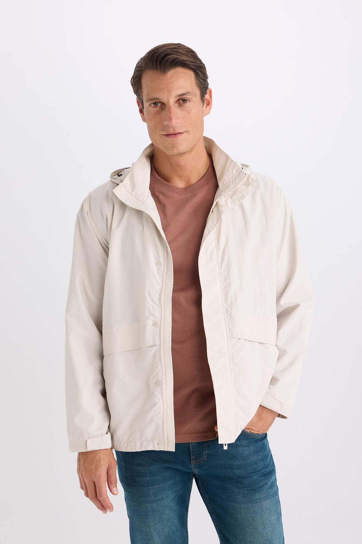 Defacto  Su İtici Kapüşonlu Yağmurluk D6305AX25SP - Görsel 4