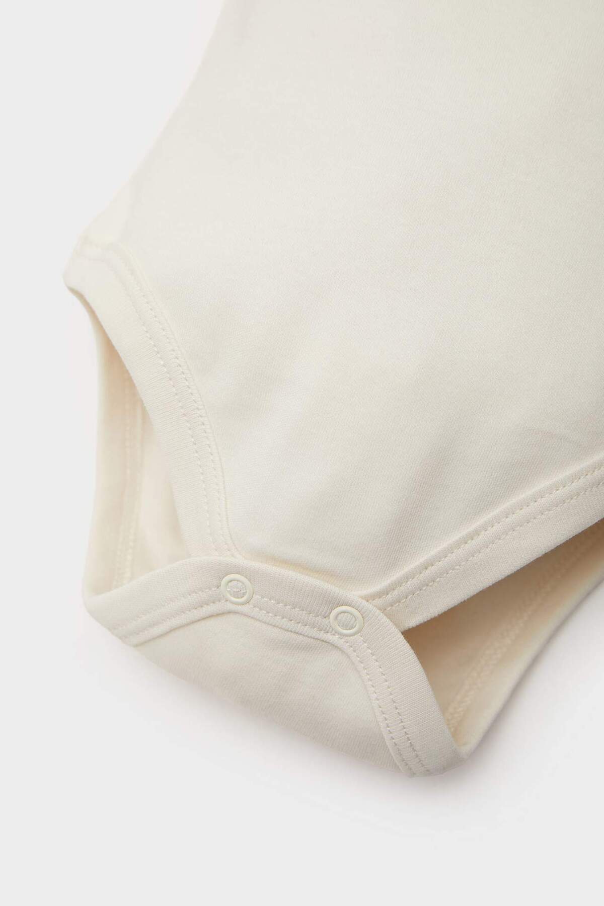 Defacto Bisiklet Yaka Gökkuşağı Baskılı Uzun Kollu Çıtçıtlı Body Kız Bebek Yenidoğan E6319A525SP fotoğrafı 3 (önizleme)