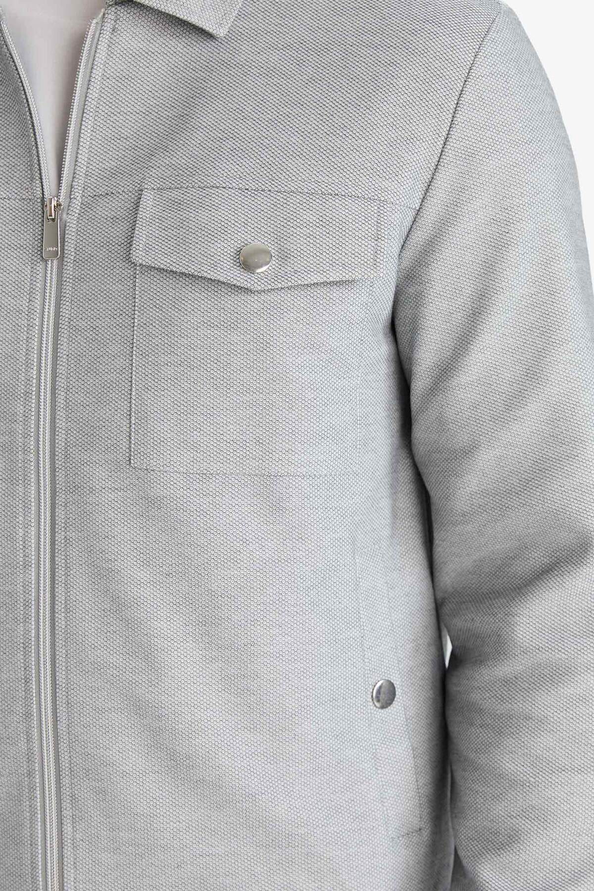 Defacto  Slım Fıt Polo Yaka Mont D7533AX25SP - Görsel 7