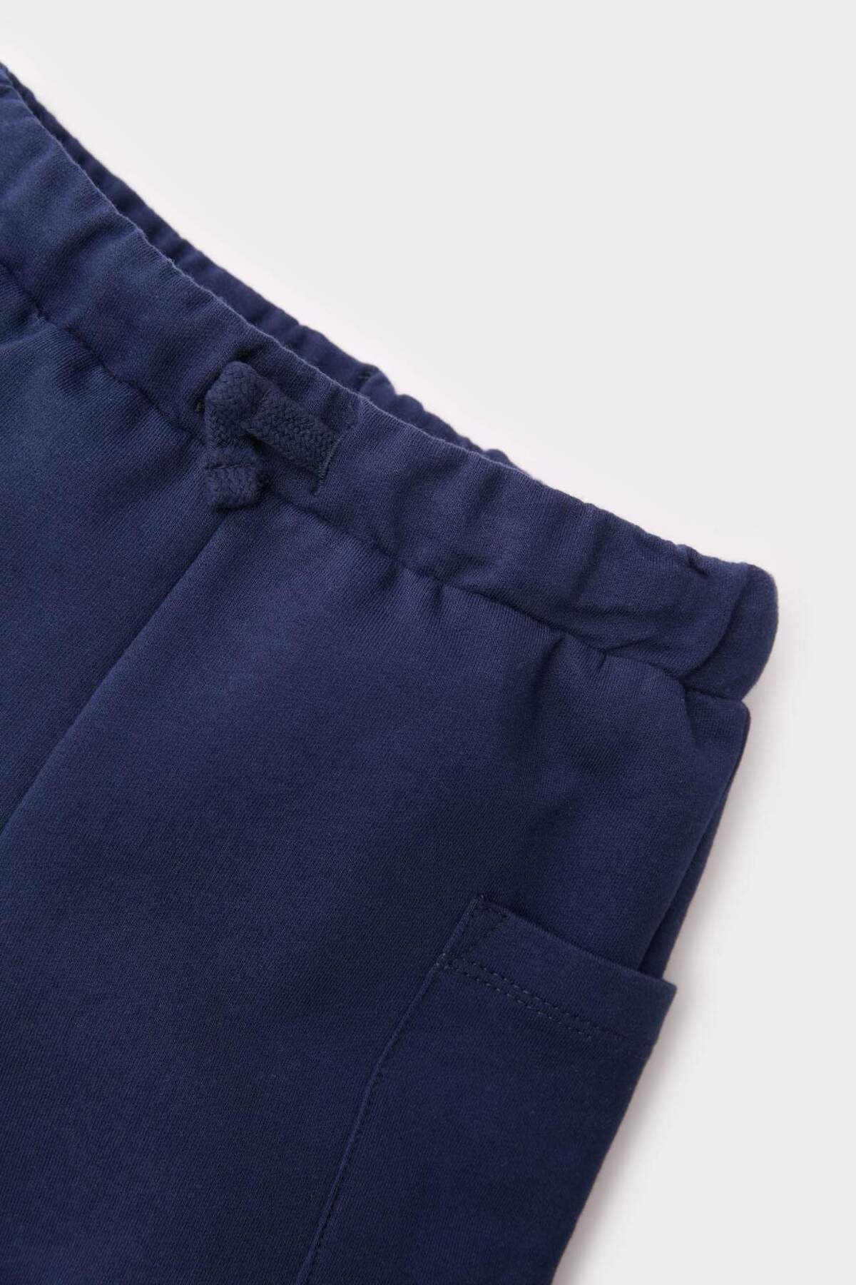 Defacto Beli Lastikli Basic Düz Şort Erkek Bebek E4907A525SM fotoğrafı 3 (önizleme)