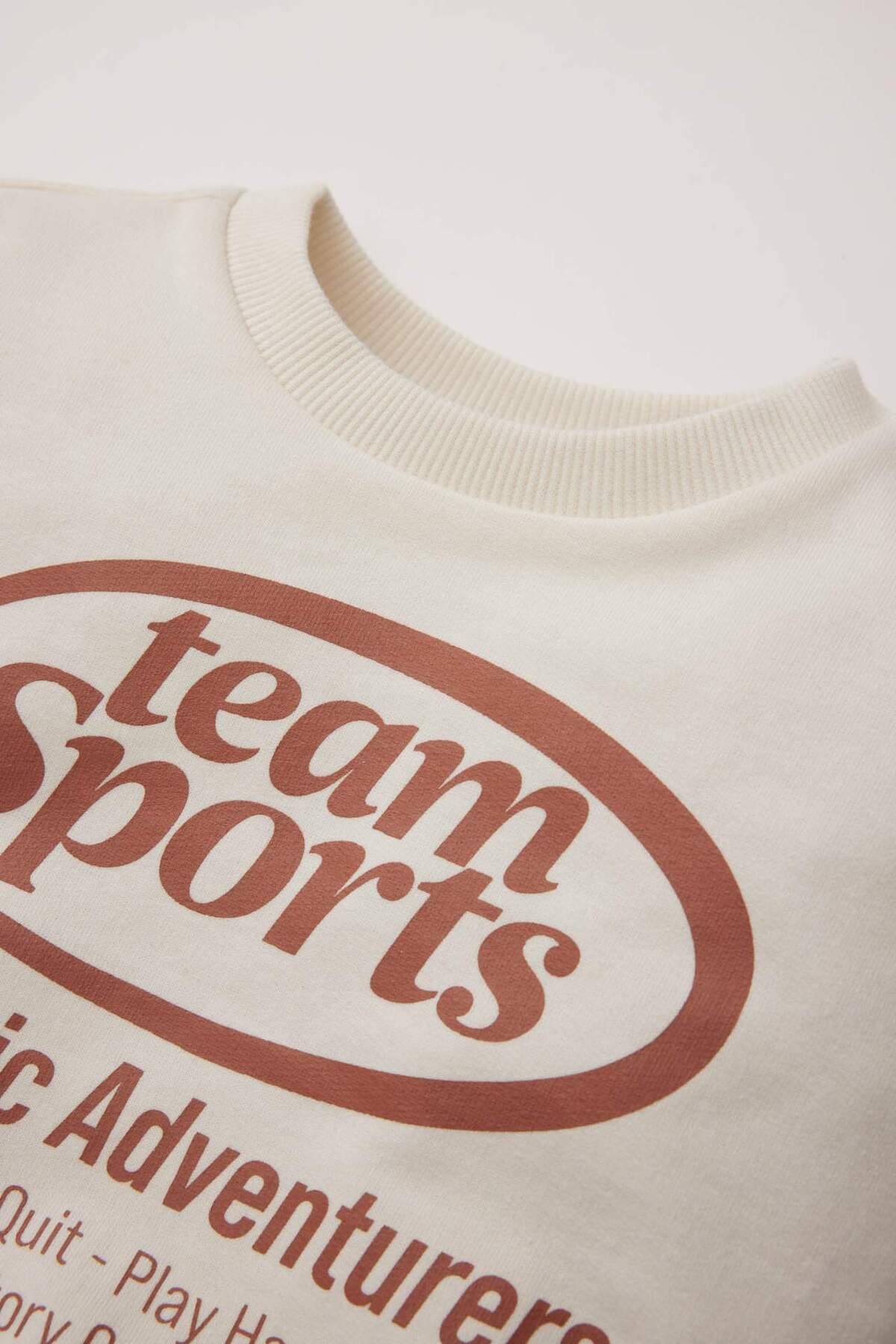 Defacto Bisiklet Yaka Baskılı Sweatshirt Erkek Bebek D8580A525SP fotoğrafı 2 (önizleme)