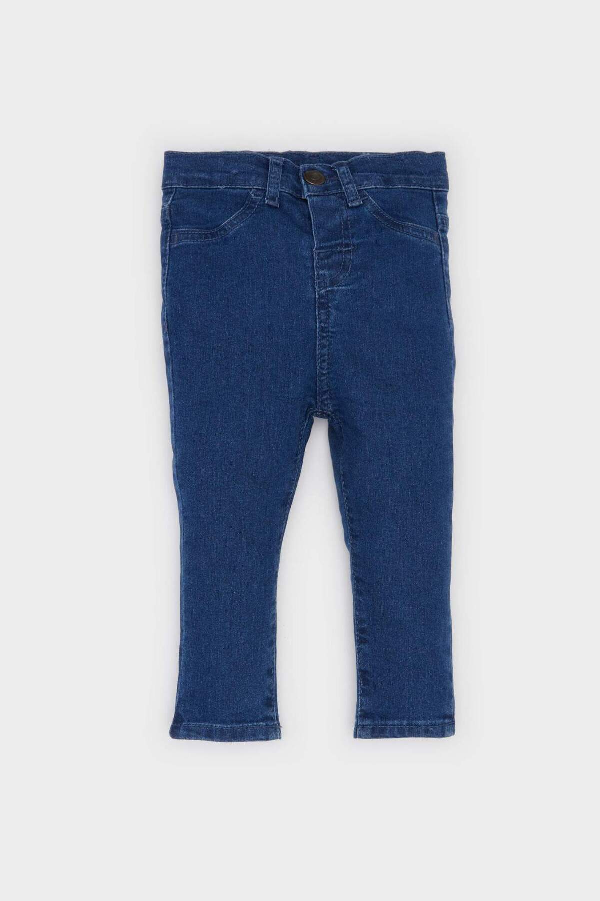 Defacto Beli Lastikli Düz Paça Basic Düz Jean Pantolon Erkek Bebek E1239A525SP fotoğrafı 4 (önizleme)