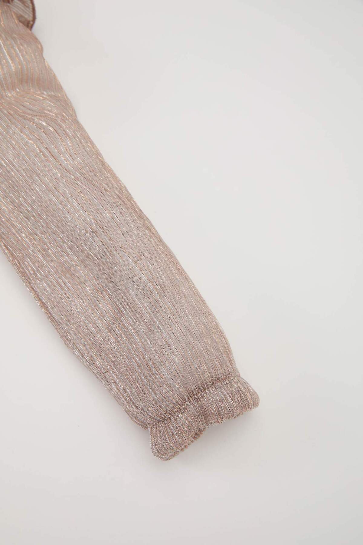 Defacto Uzun Kollu Şifon Elbise Kız Bebek B2334A524WN fotoğrafı 3 (önizleme)