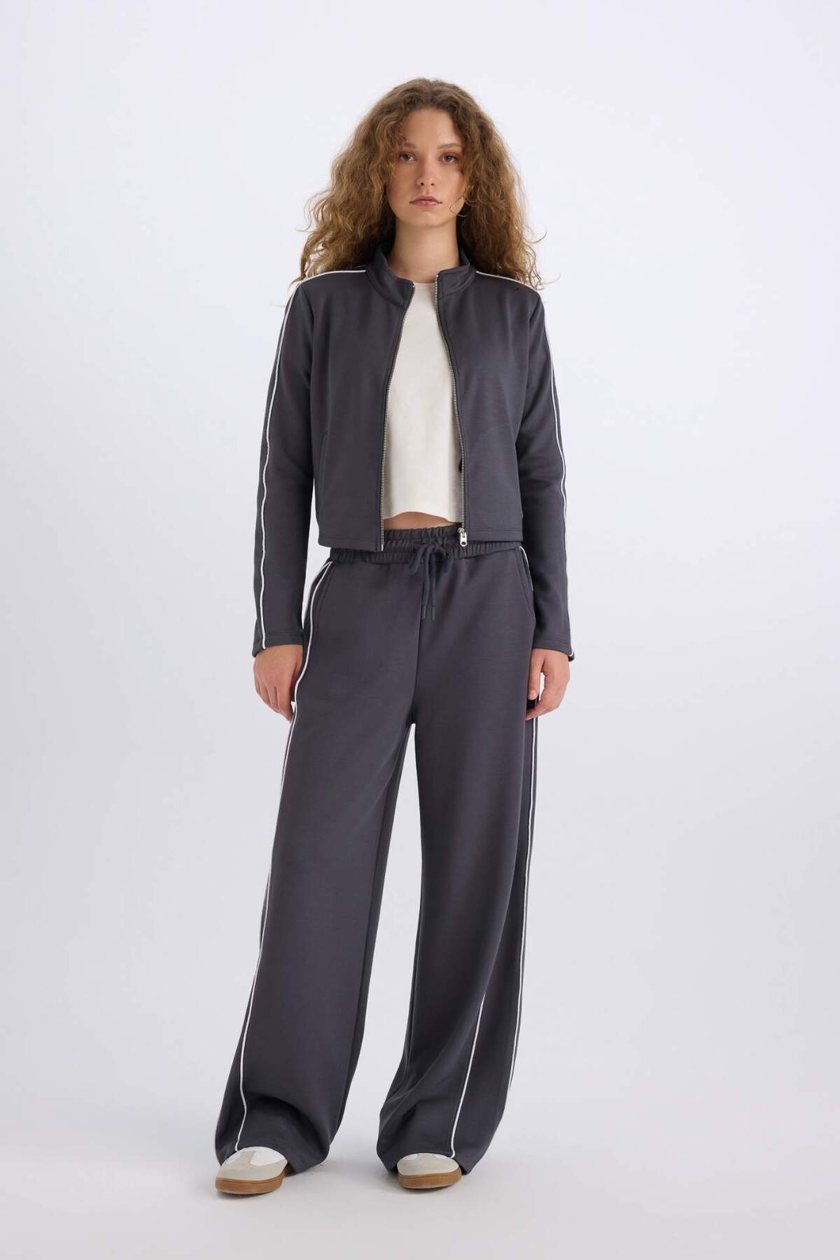 Defacto  Fitted Yarım Balıkçı Yaka Modal Fermuarlı Hırka D6670AX24WN - Görsel 2