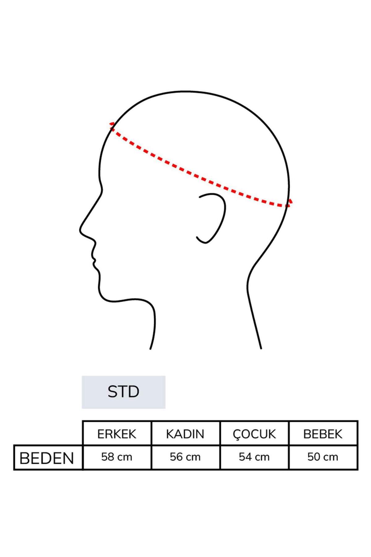 DeFacto Etiket Baskılı Triko Erkek Bere A5067AX24WN görsel 6