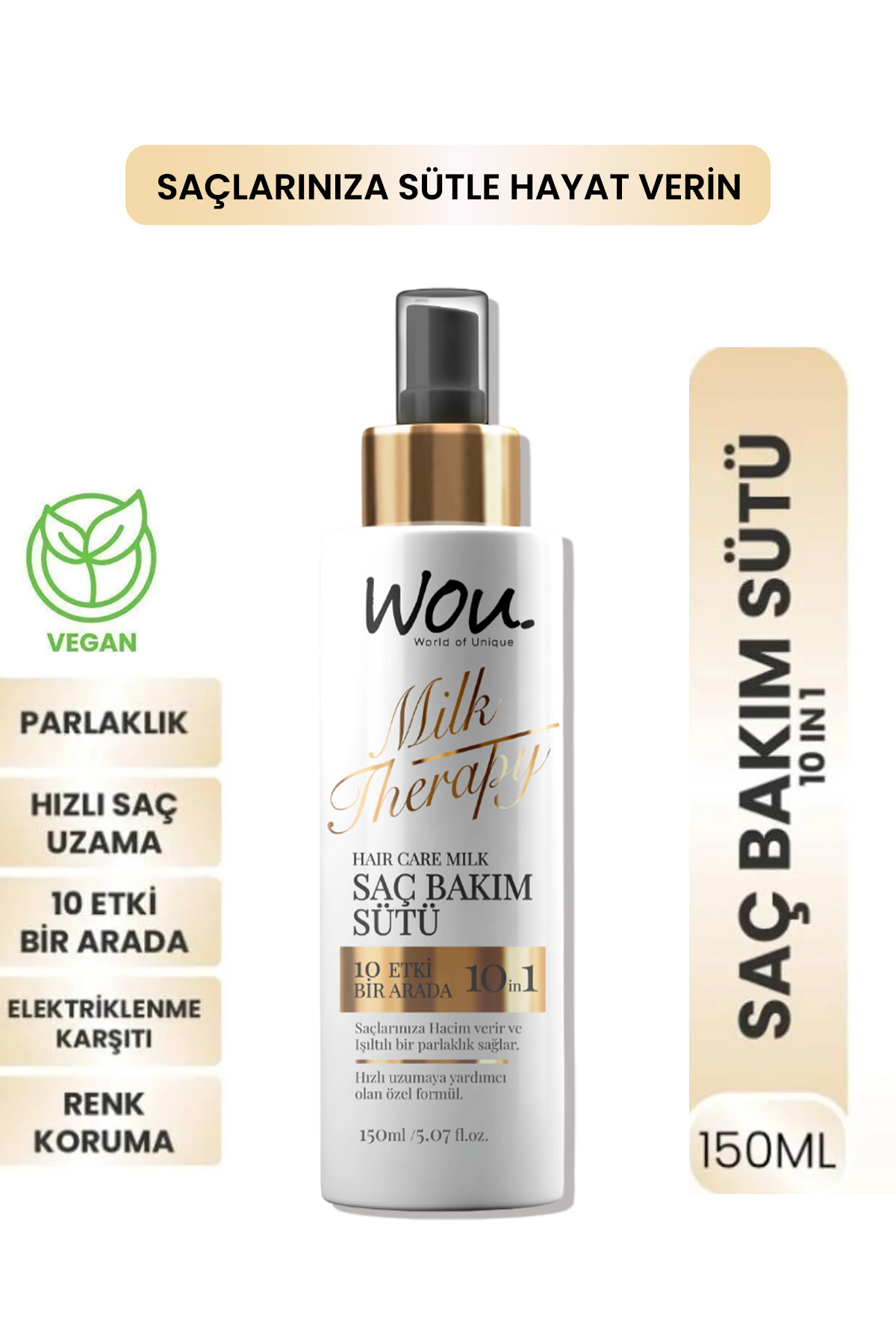 WOU World of Unique Wou Saç Bakım Sütü 150ml — WOUKERATİNMİLK