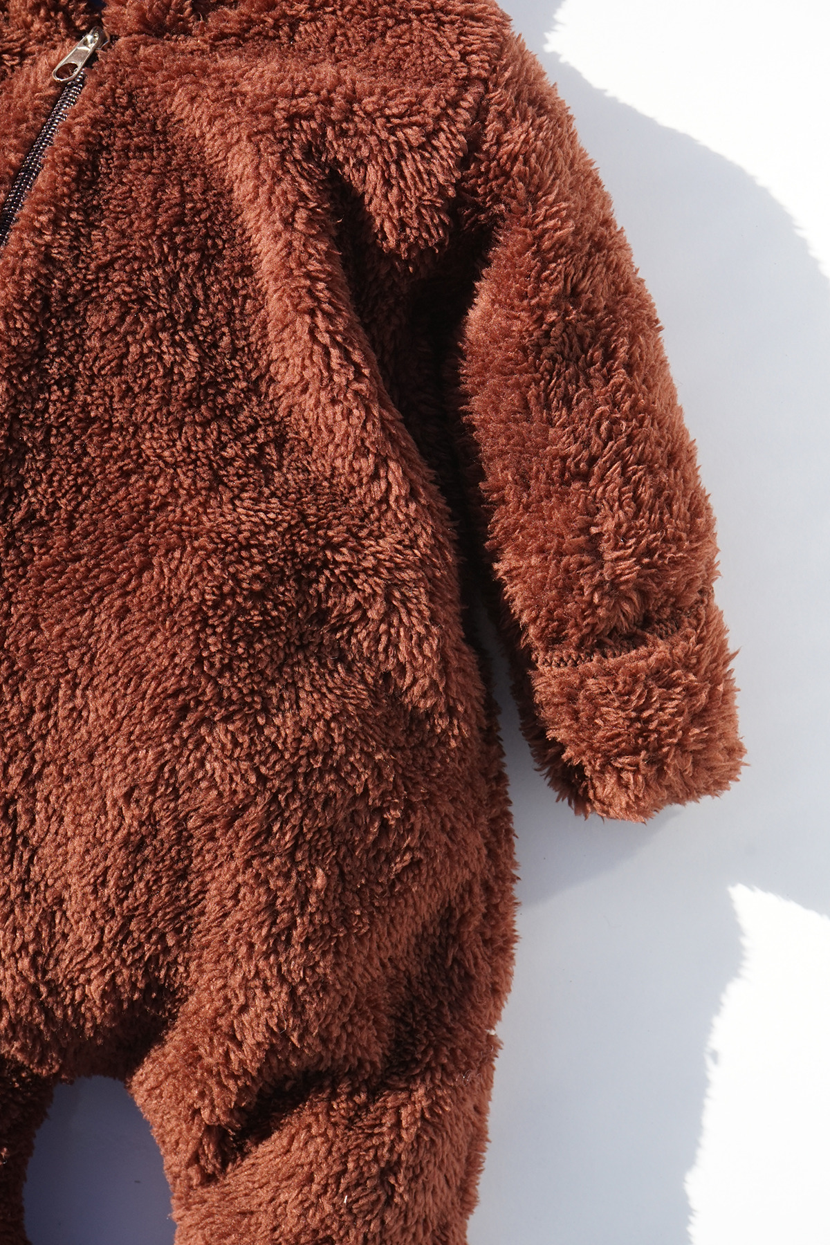 ipek atlas Kız Bebek Ve Çocuk Peluş Fermuarlı Kışlık Tavşan Tulum fotoğrafı 4 (önizleme)