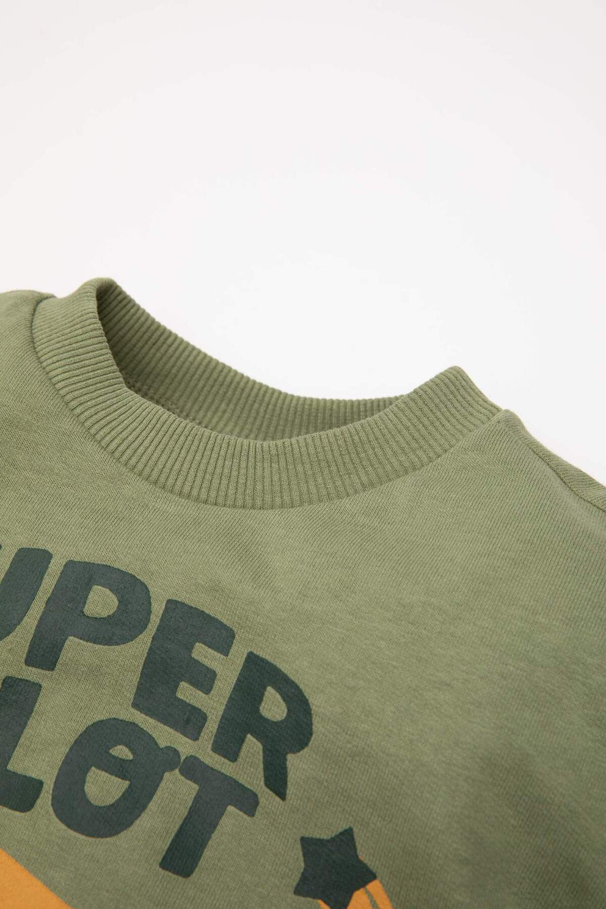 Defacto Erkek Bebek 2li Takım Baskılı Sweatshirt Beli Lastikli Eşofman Altı D5935A524WN fotoğrafı 3 (önizleme)