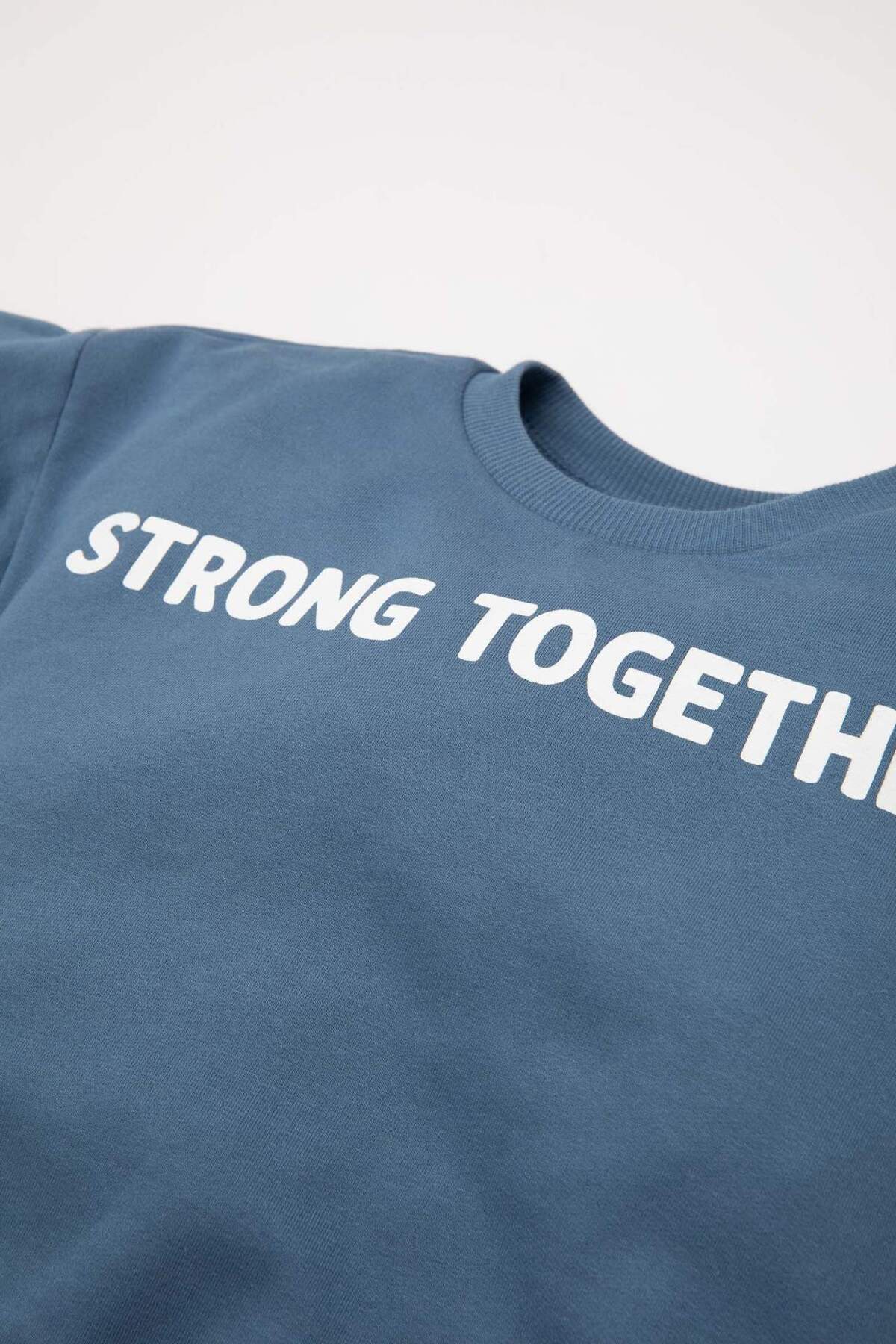 Defacto 2li Takım Baskılı Sweatshirt Eşofman Altı Erkek Bebek D6252A5NS fotoğrafı 4 (önizleme)