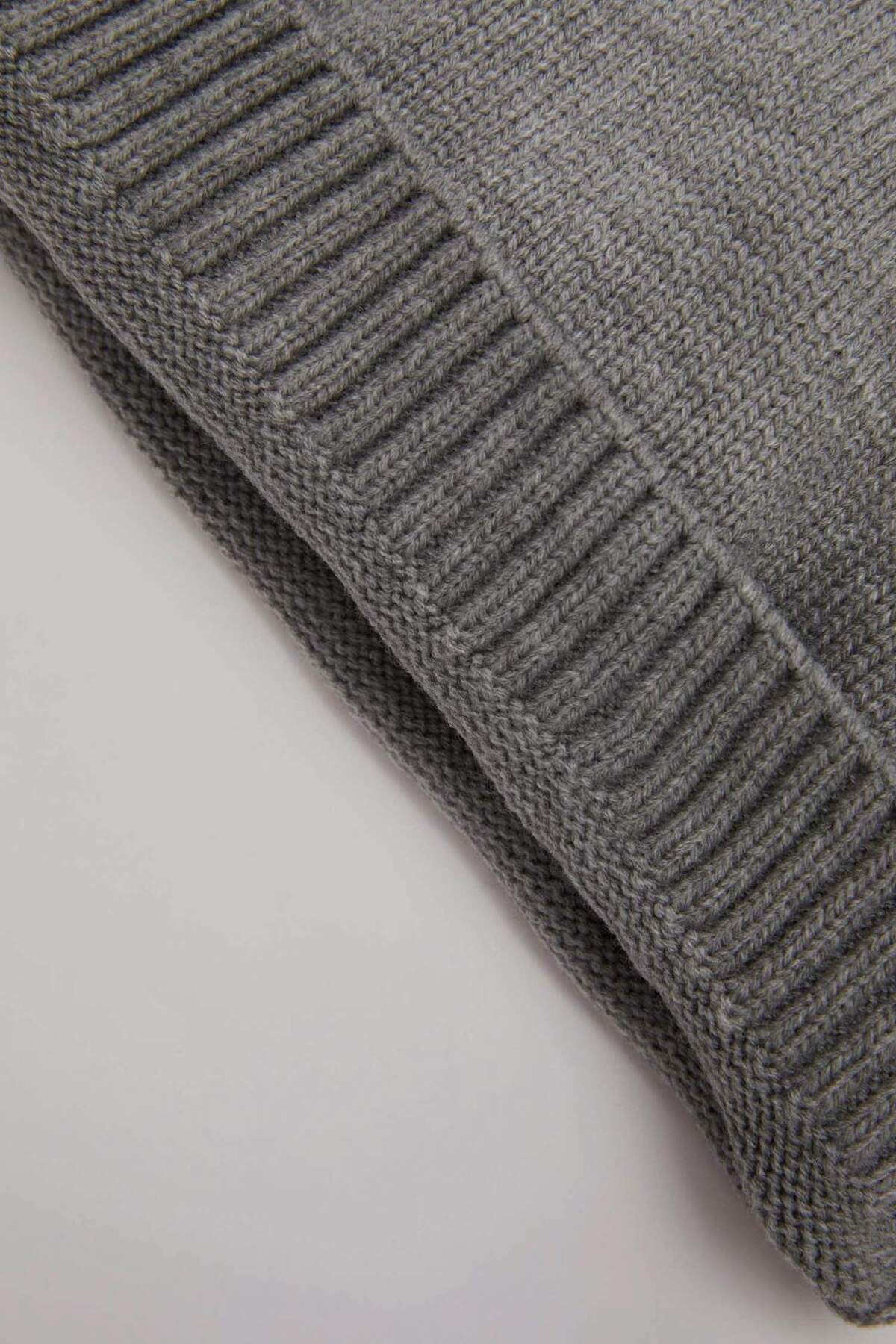 Defacto Bisiklet Yaka Nakışlı Triko Kazak Erkek Bebek C8869A524AU fotoğrafı 3 (önizleme)