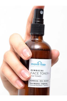 Mavili Kapı Kombucha Yüz Toniği — Gül & Biberiye Hidrosolü, 100ml