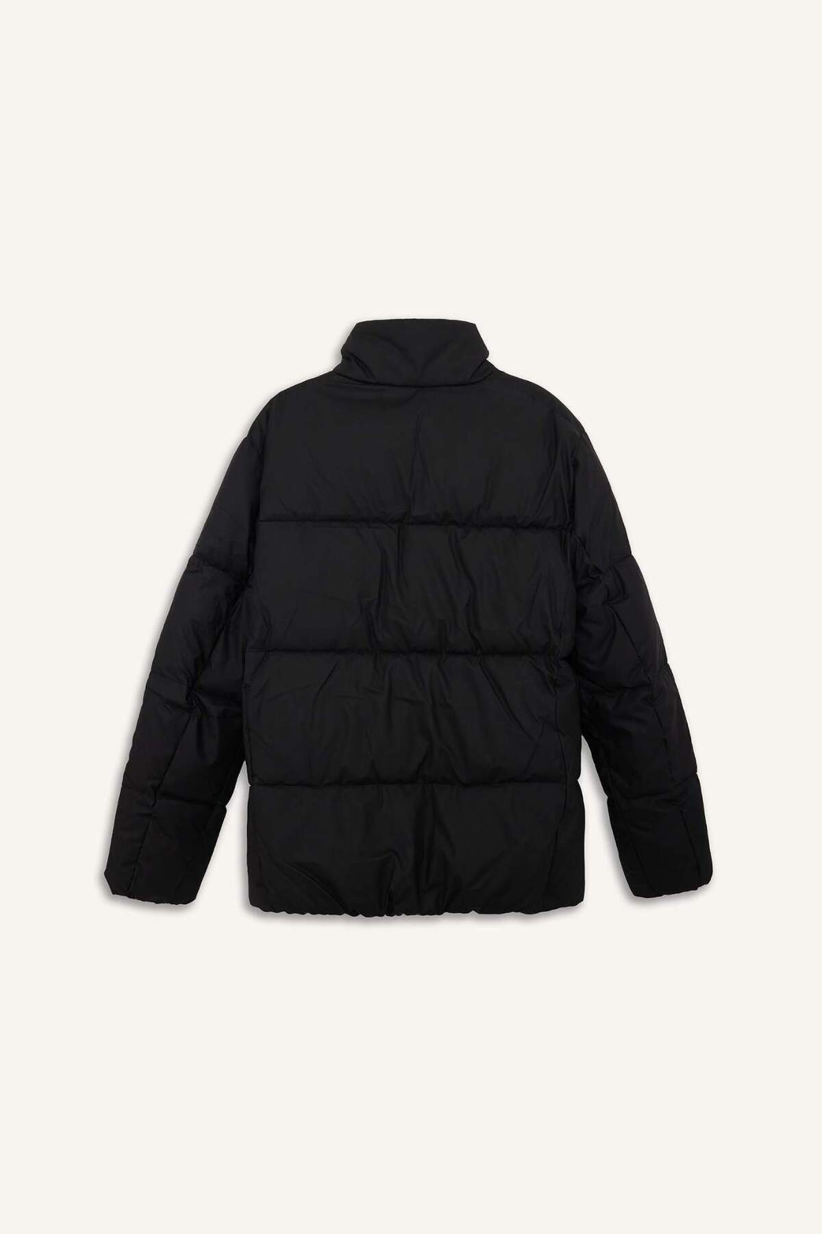 Defacto  Su İtici Slim Fit Dar Kesim Dik Yaka Astarlı Fermuarlı Rüzgar Geçirmez Şişme Mont C5631AX24WN - Görsel 8