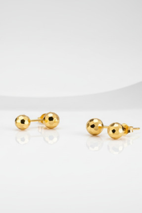 POLENGOLD ALTIN KÜPE TOP KRİSTAL KÜPE