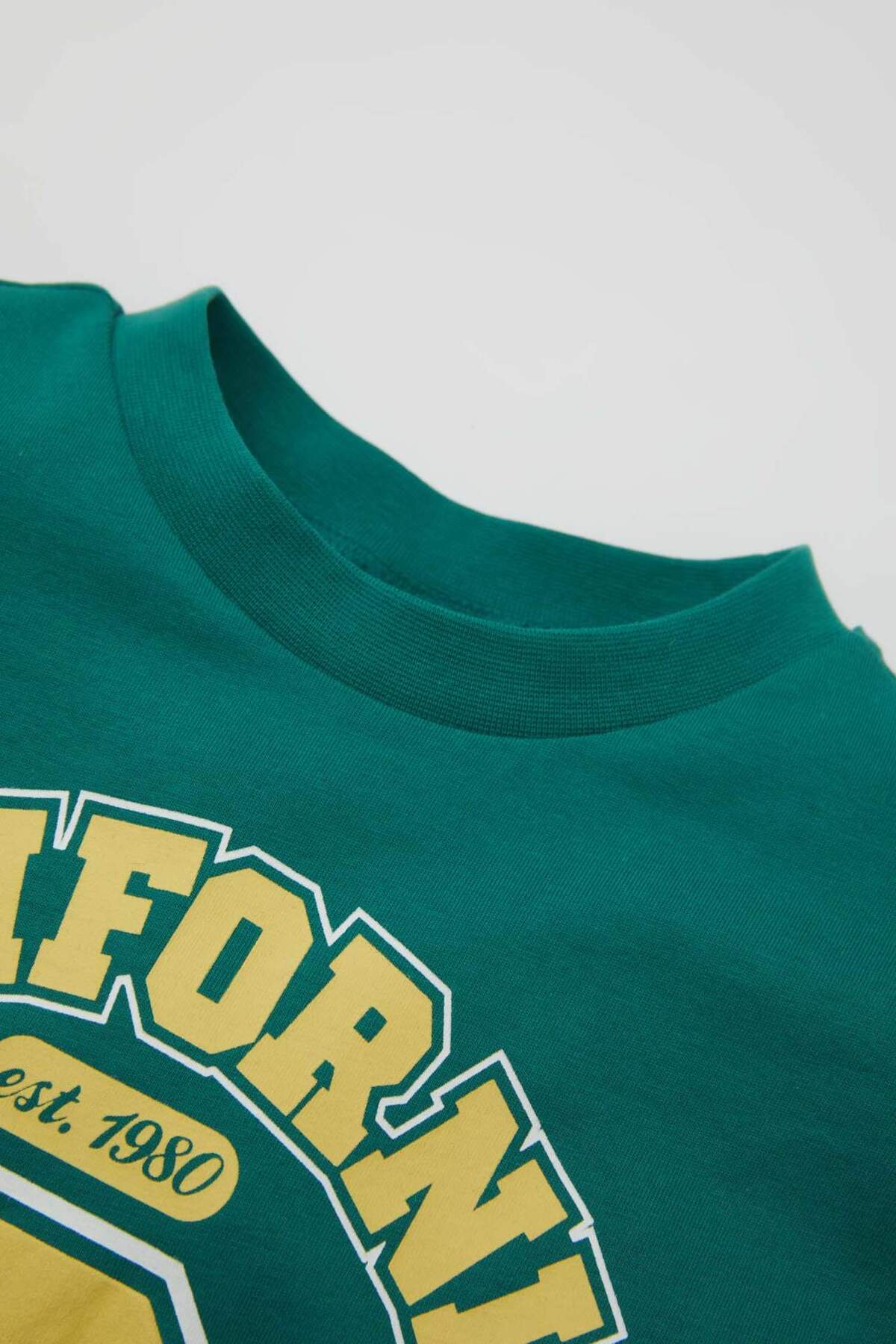 Defacto Bisiklet Yaka Baskılı Kısa Kollu Tişört Erkek Bebek D3867A524SM fotoğrafı 2 (önizleme)