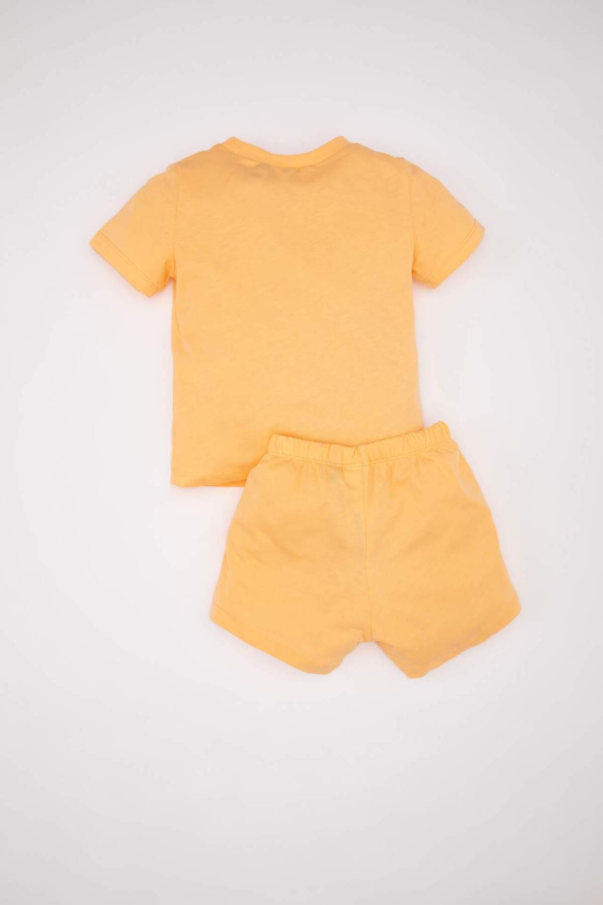 Defacto Erkek Bebek Pijama Takım Disney Winnie The Pooh Penye Kısa Kollu Üst Beli Lastikli Şort Alt C5202A5 fotoğrafı 5 (önizleme)