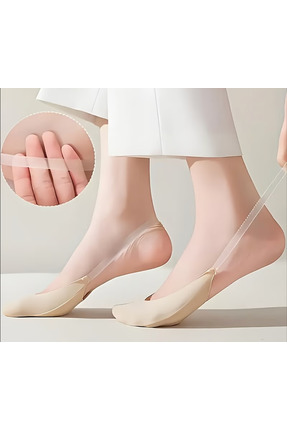 VENTURA STORE Topuklu Ayakkabılar İçin Görünmez Slingback Çoraplar - Yumuşak,...