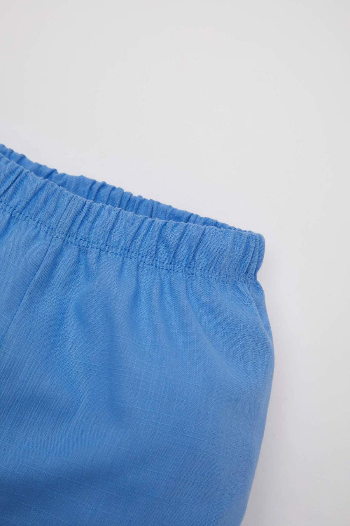 Defacto Kız Bebek 2li Takım Çiçekli Poplin Kolsuz Bluz Şort C9527A524SM fotoğrafı 5 (önizleme)