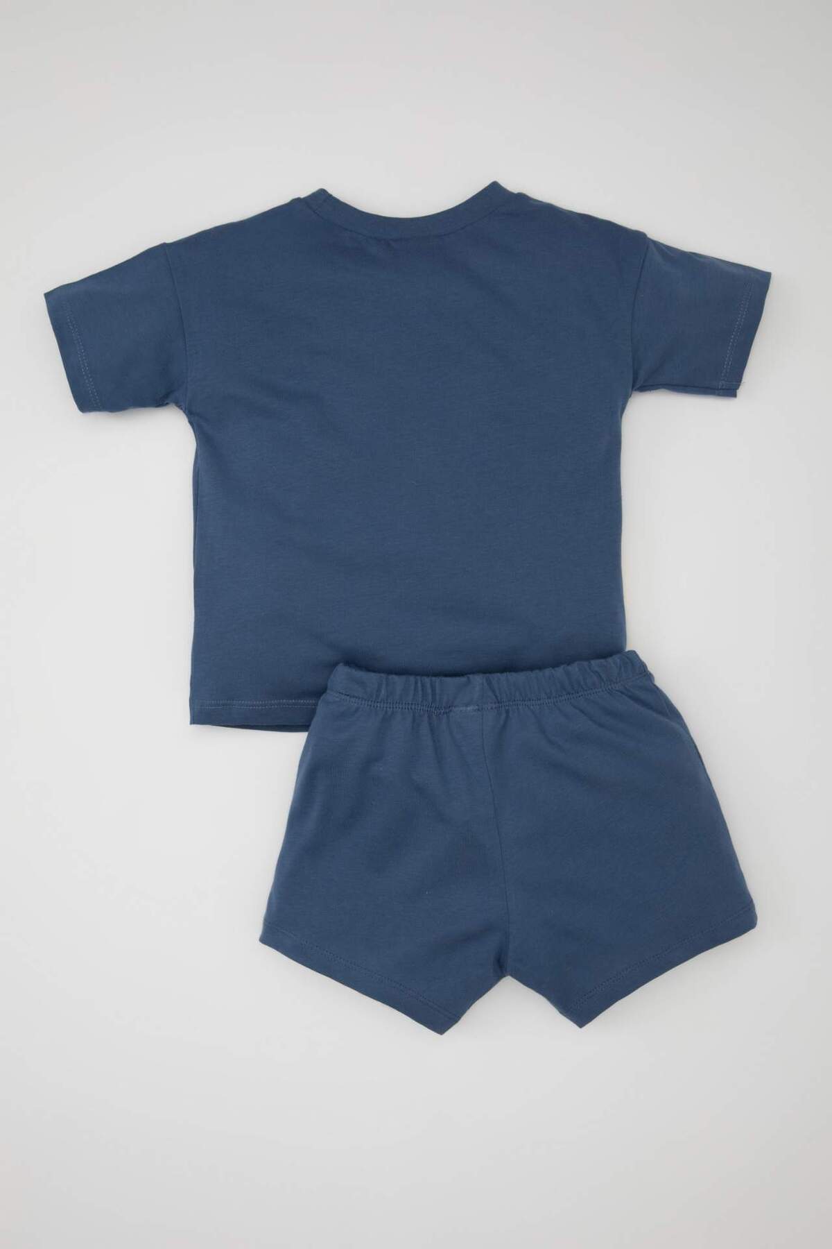 Defacto Erkek Bebek 2li Takım Baskılı Kısa Kollu Tişört Üst Beli Lastikli Kısa Şort Alt C6082A524SM fotoğrafı 5 (önizleme)