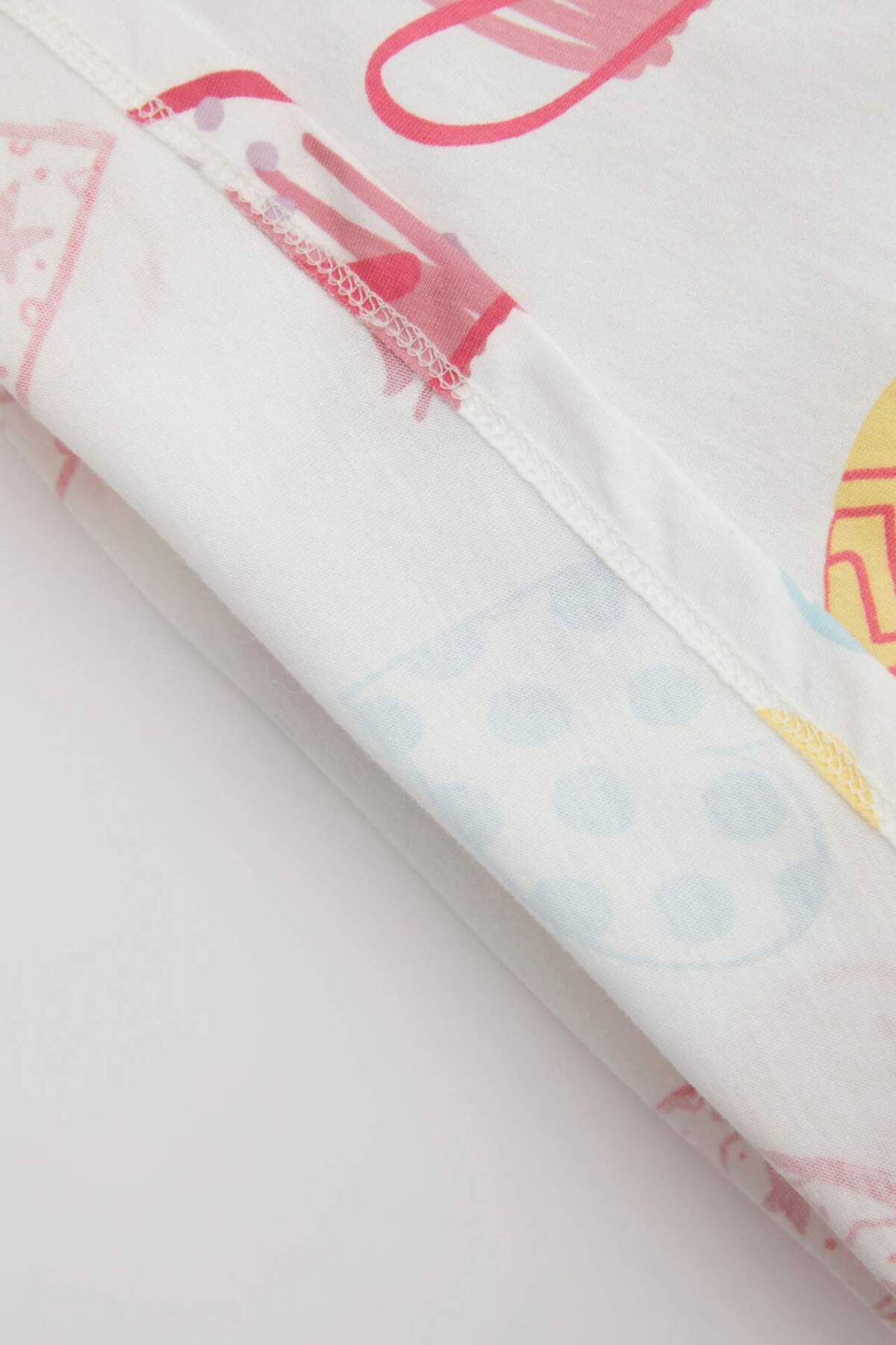 Defacto Kız Bebek 2li Takım Bisiklet Yaka Kalp Desenli Kısa Kollu Tişört Şort C4015A524SM fotoğrafı 3 (önizleme)