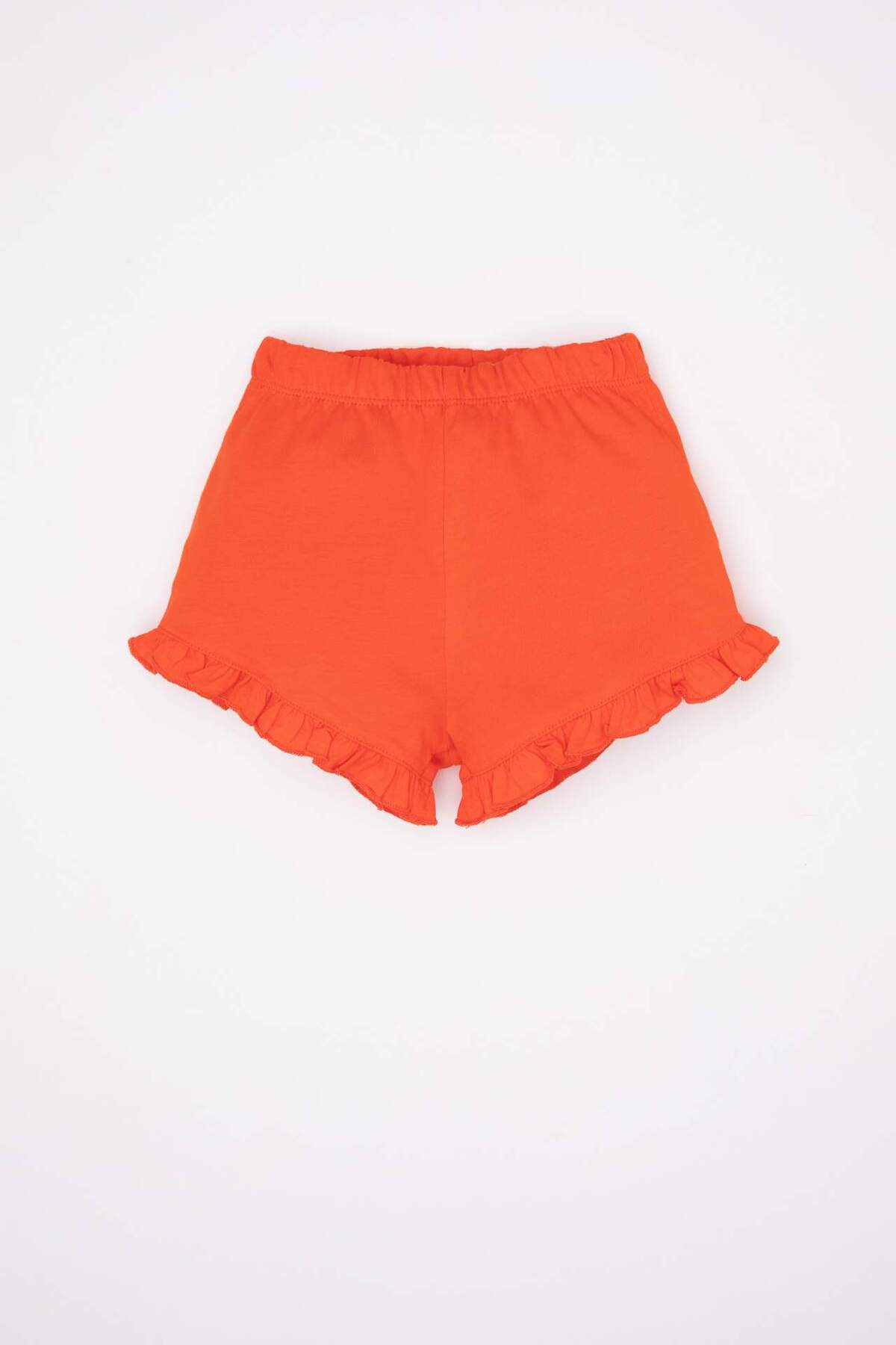 Defacto Kız Bebek 2li Takım Bisiklet Yaka Baskılı Kısa Kollu Tişört Şort Z9307A224SM fotoğrafı 2 (önizleme)