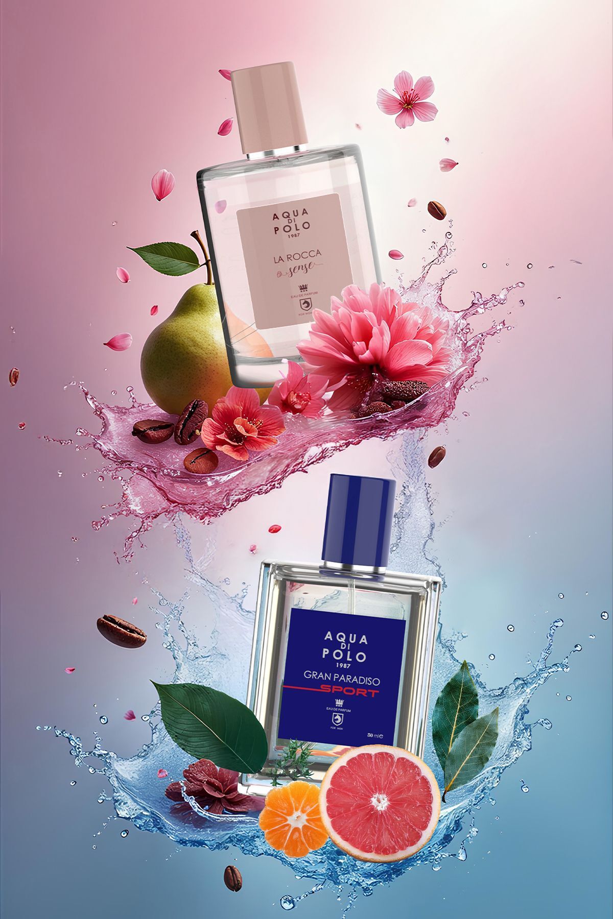 La Rocca Sense EDP Kadın Parfüm & Gran Paradiso Sport EDP Erkek Parfüm Seti 50ml 2 Adet — STCC021161 — تصویر 3 از 3