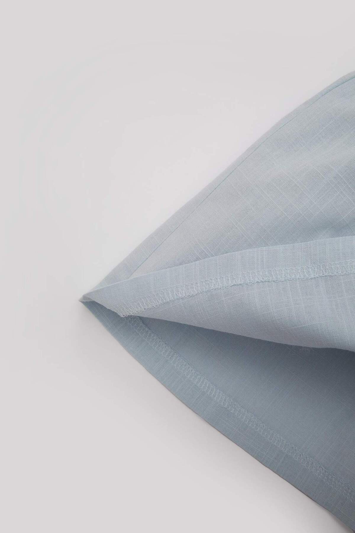 Defacto Kız Bebek Kolsuz Keten Görünümlü Elbise Z5119A224SM fotoğrafı 6 (önizleme)