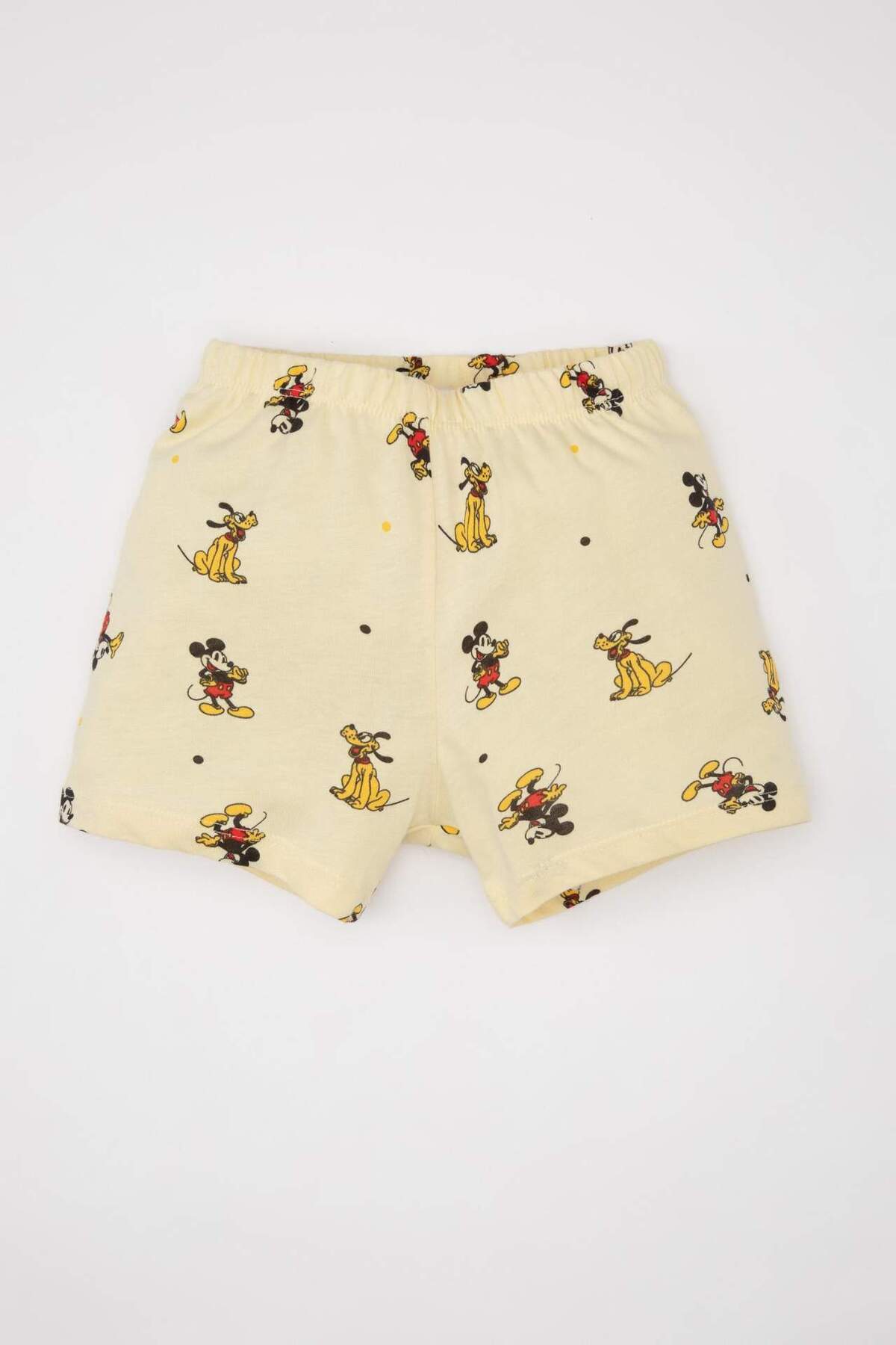 Defacto Erkek Bebek Disney Mickey & Minnie Pijama Takımı Penye Kısa Kollu Üst Şort C3531A524HS fotoğrafı 6 (önizleme)