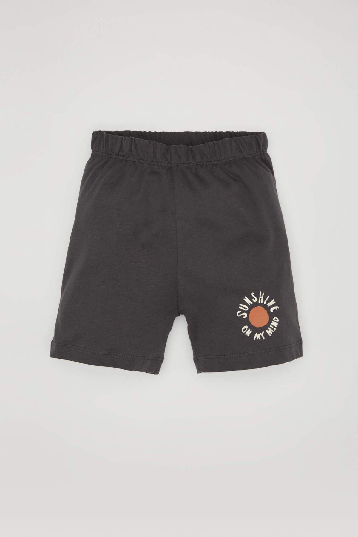 Defacto Erkek Bebek Baskılı Kısa Kollu Tişört Şort 2li Takım C1001A524SM fotoğrafı 2 (önizleme)