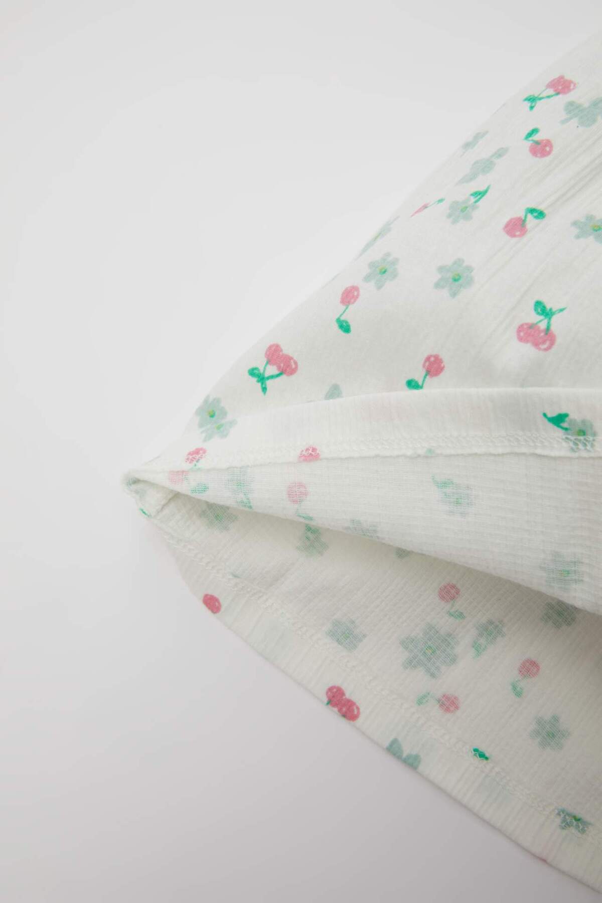 Defacto Çiçekli Kısa Kollu Elbise Kız Bebek C4500A524SM fotoğrafı 4 (önizleme)