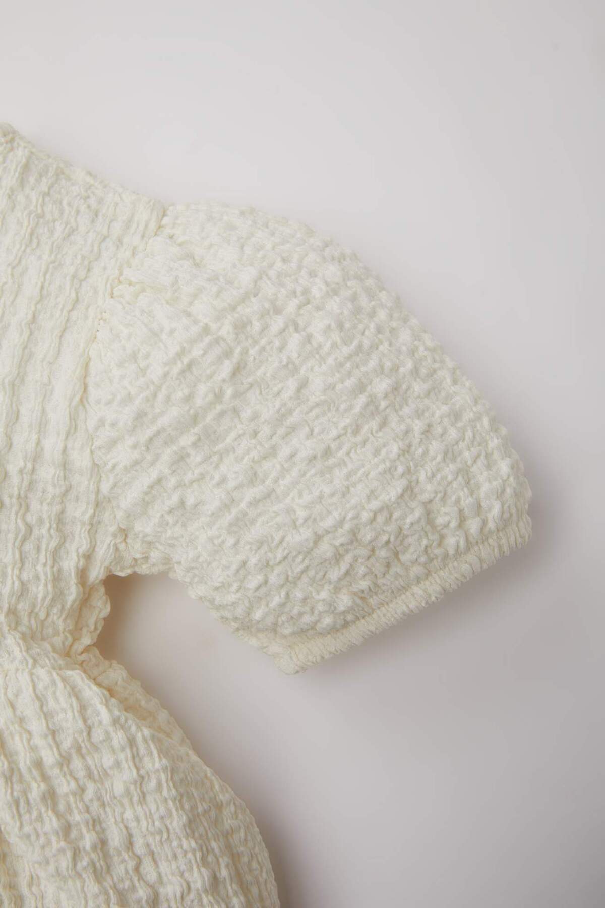 Defacto Kısa Kollu Elbise Kız Bebek C5211A524SM fotoğrafı 3 (önizleme)