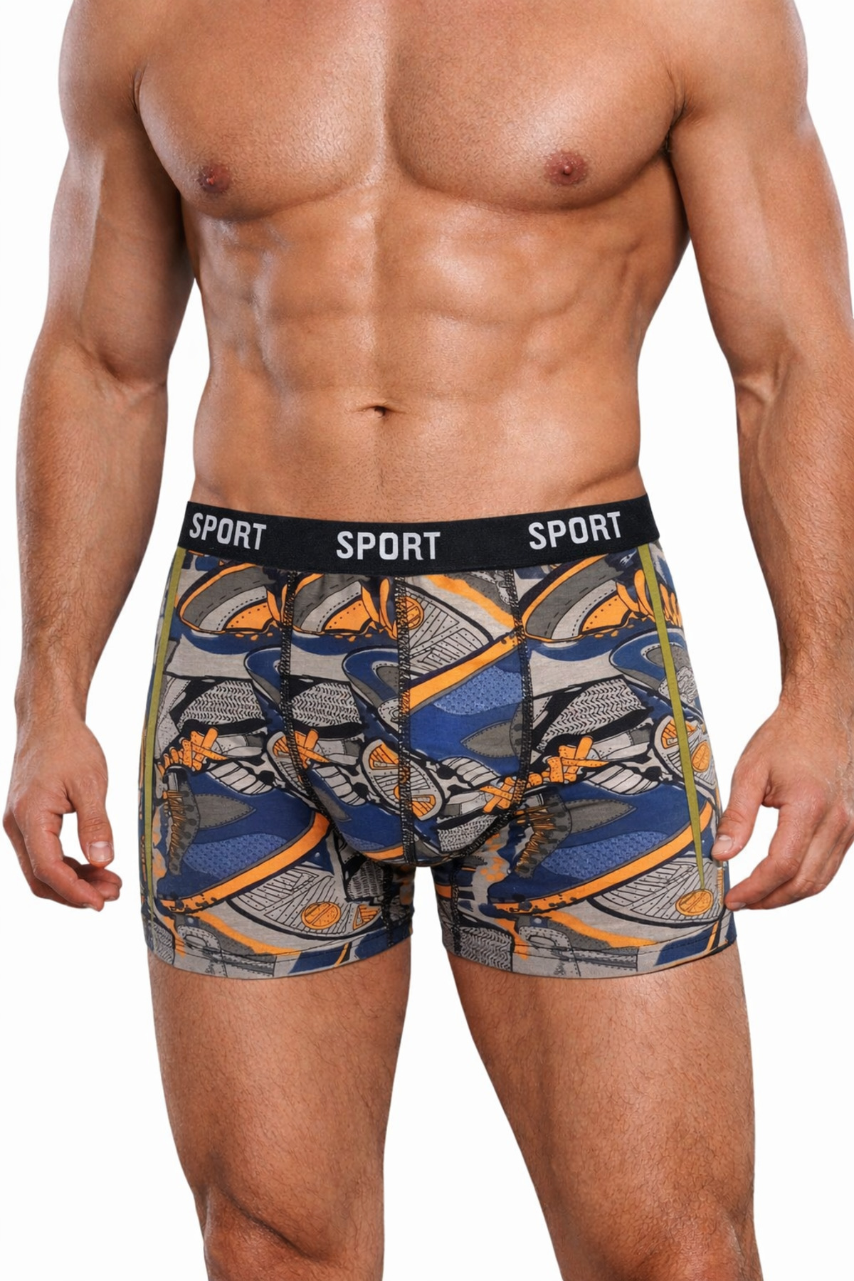 Vien&Karl  Erkek Desenli 6’lı Premium Penye Kutu Pamuklu Likralı Boxer - Görsel 9