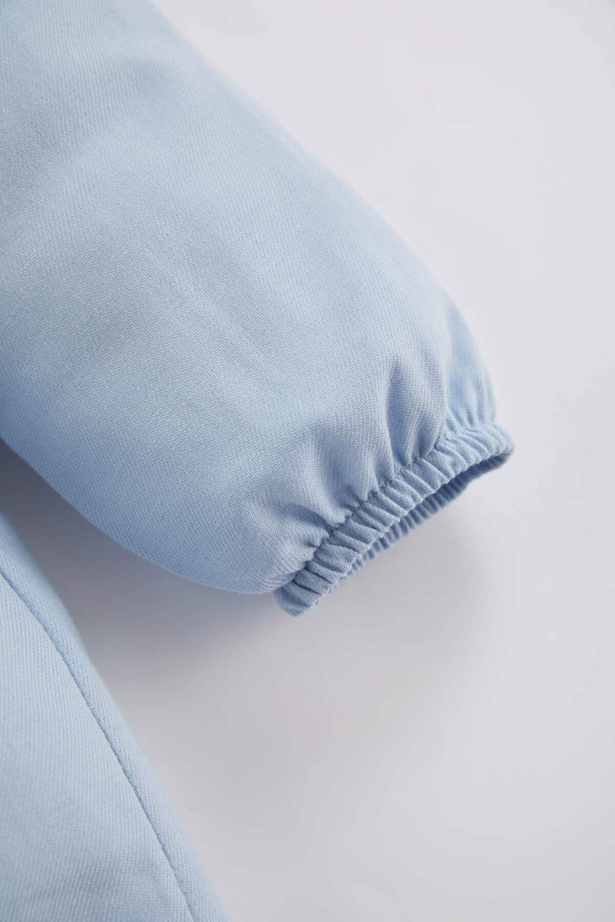 Defacto Kız Bebek Uzun Kollu Twill Basic Elbise B7735A524SP fotoğrafı 3 (önizleme)