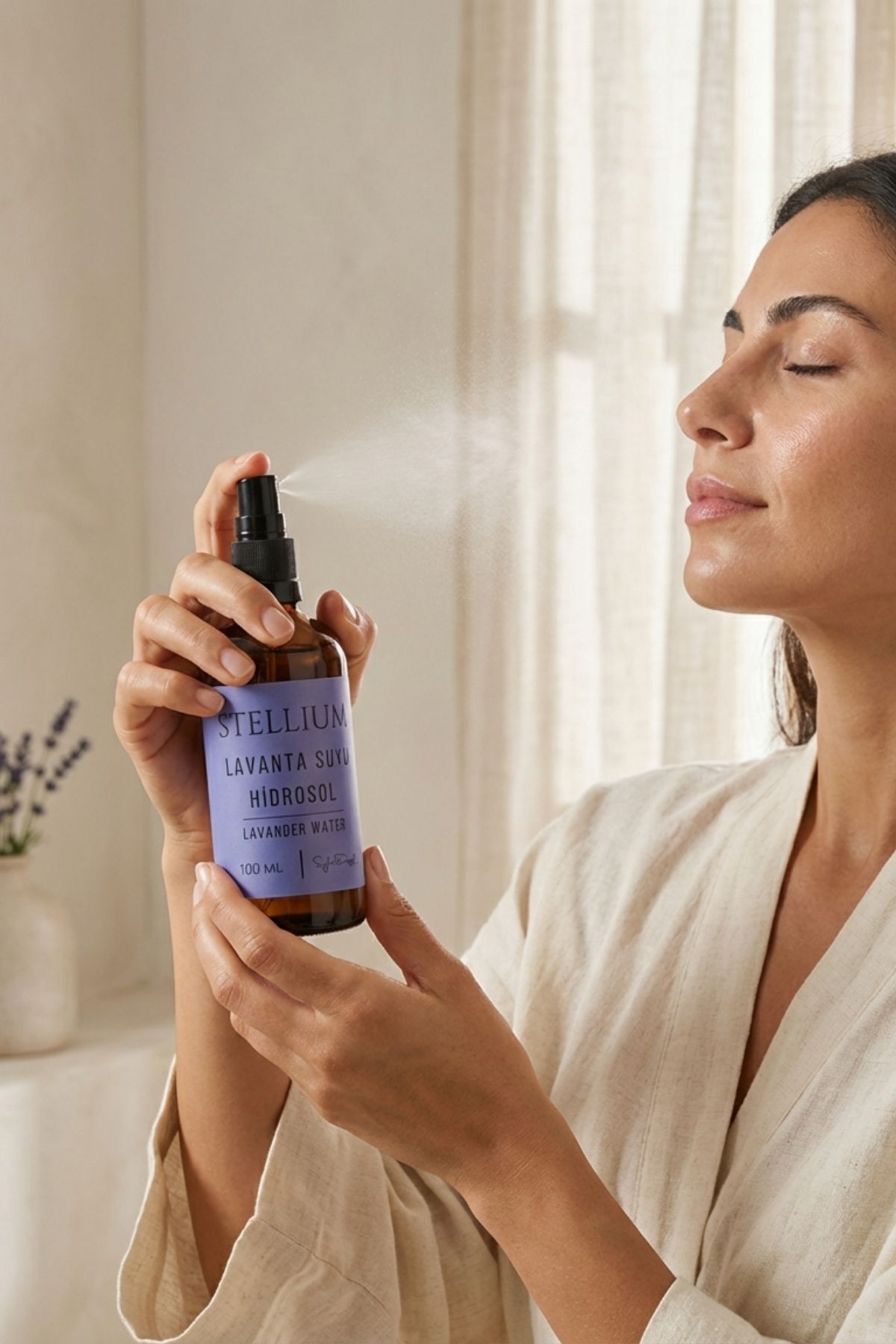 Saf Doğal Lavanta Suyu – Hassas Cilt Toniği 100 ml — 8684302800760 — تصویر 2 از 8