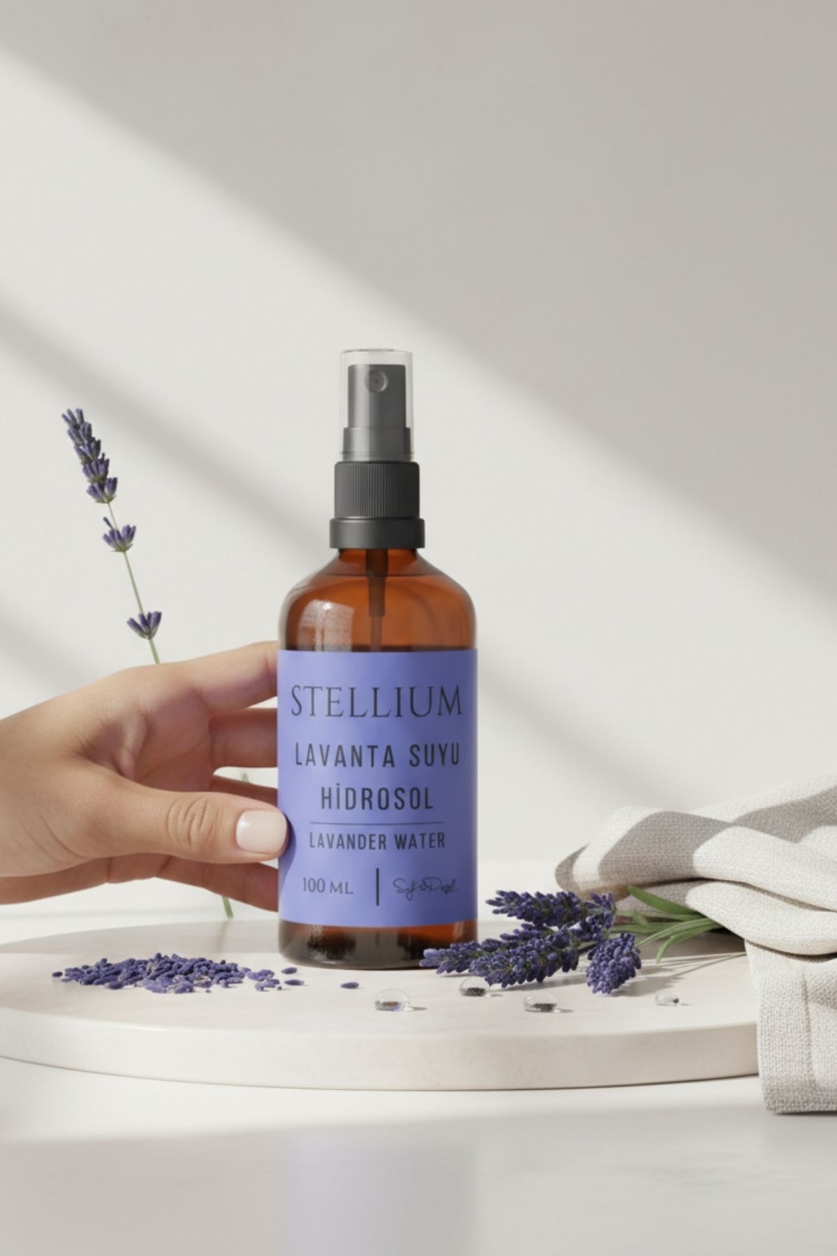 Saf Doğal Lavanta Suyu – Hassas Cilt Toniği 100 ml — 8684302800760 — تصویر 5 از 8