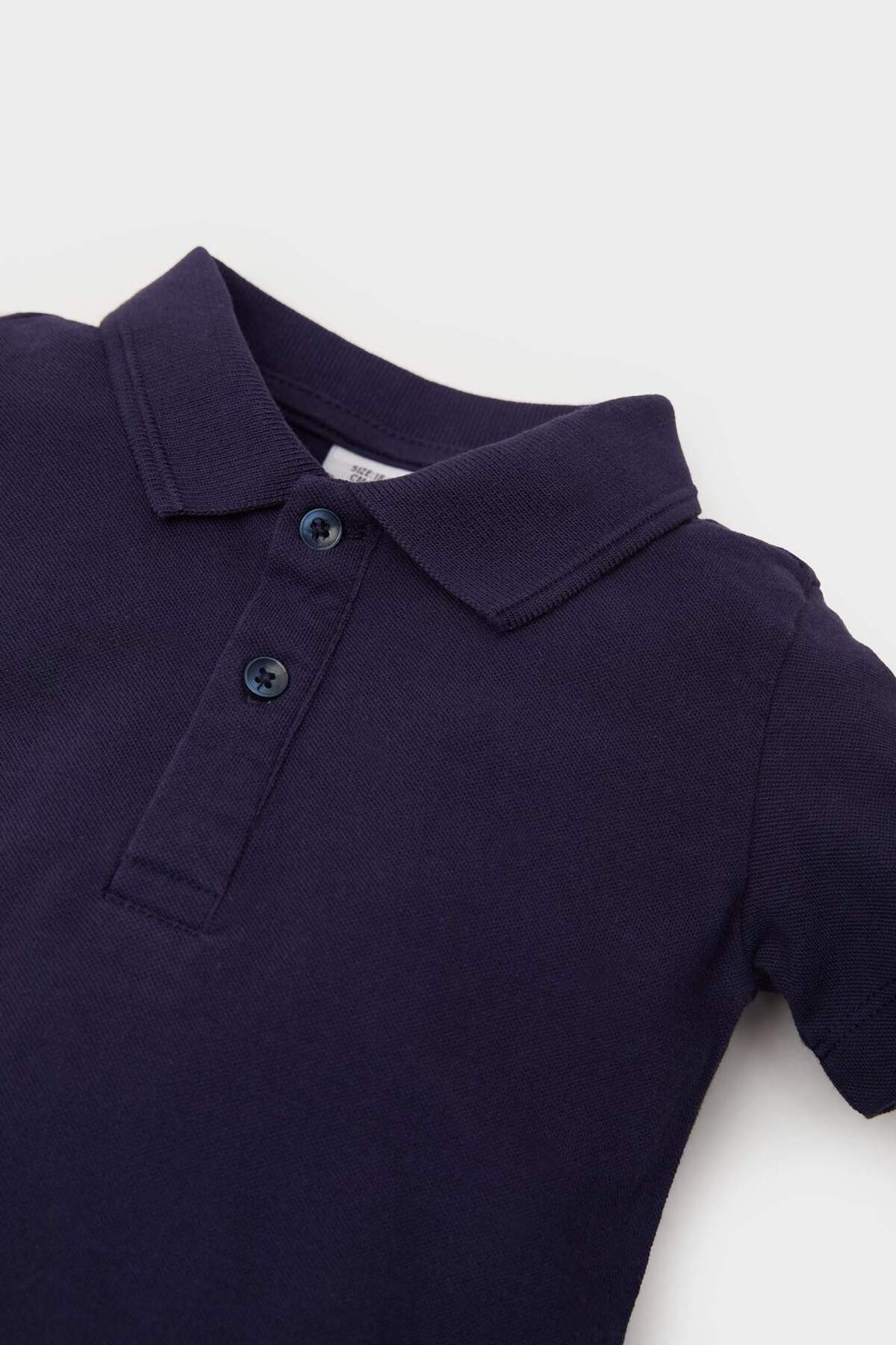 Defacto Erkek Bebek Pike Kısa Kollu Basic Polo Tişört B7007A524SM fotoğrafı 2 (önizleme)